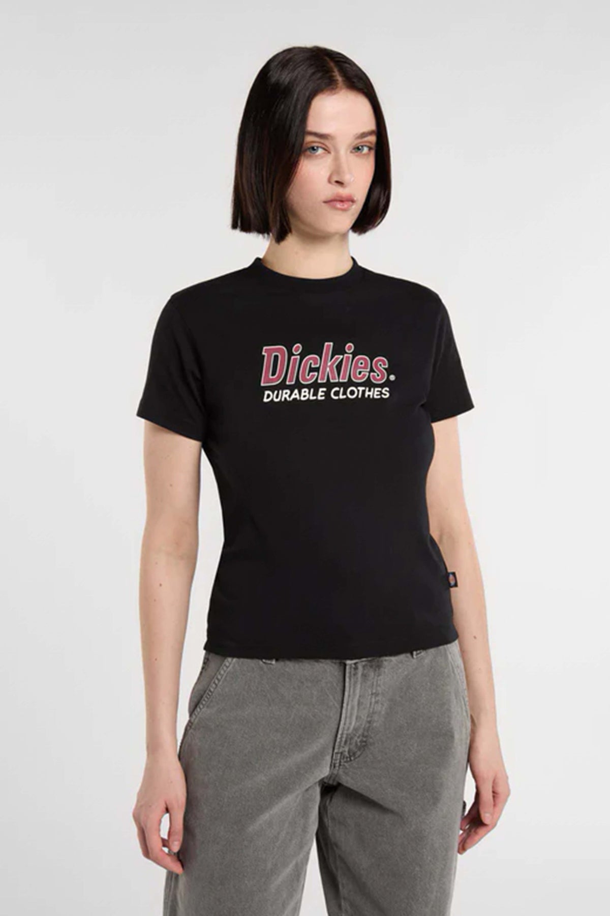 DICKIES WILLISTON TEE SS W en color NEGRO (1)