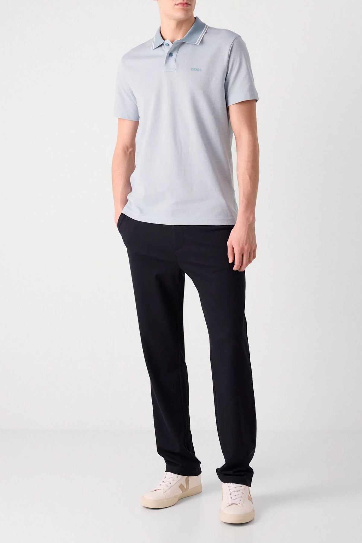 BOSS CLASSIC POLO en color AZUL (4)