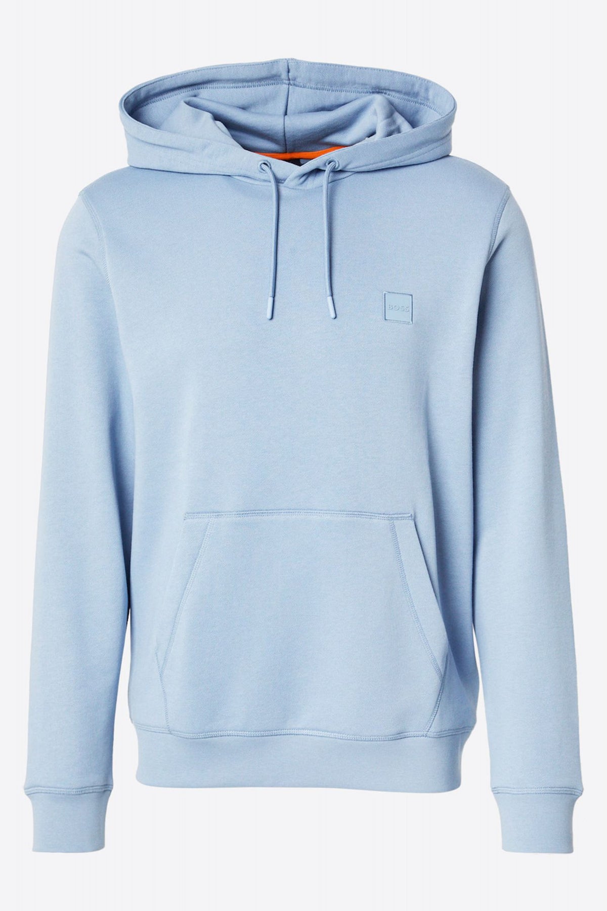 BOSS WETALK COTTON HOODED SWEATSHIRT en color AZUL (2)
