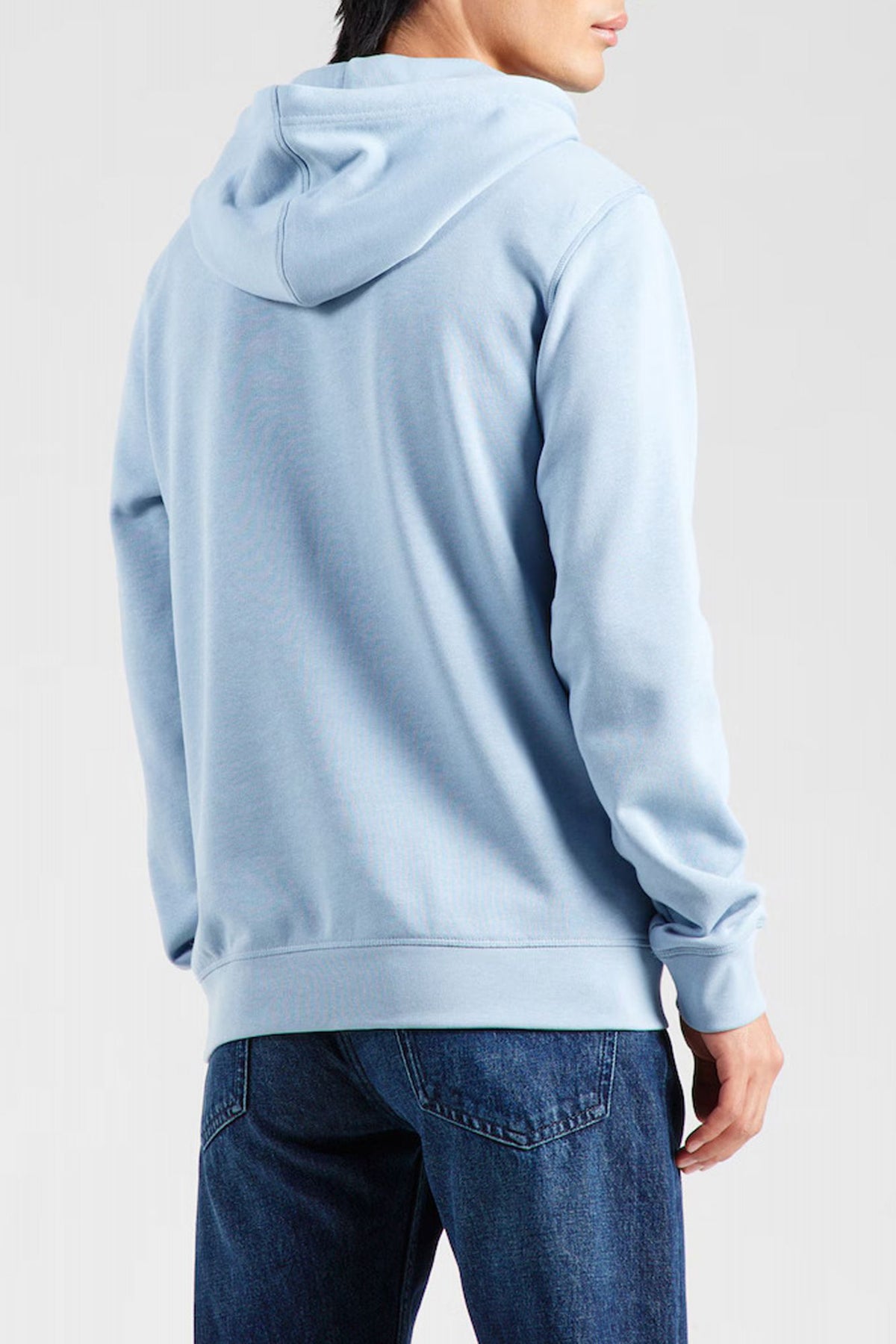 BOSS WETALK COTTON HOODED SWEATSHIRT en color AZUL (3)