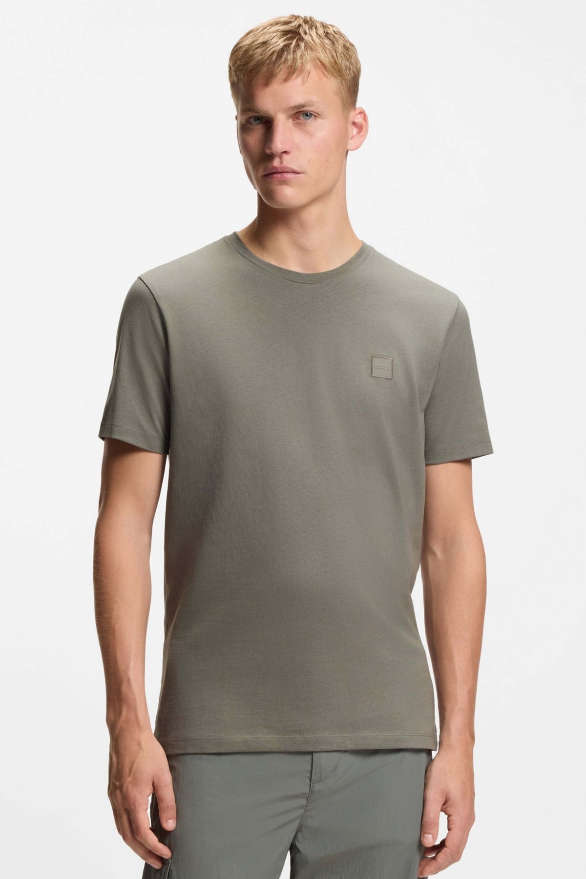 BOSS CAMISETA TALES en color VERDE (1)