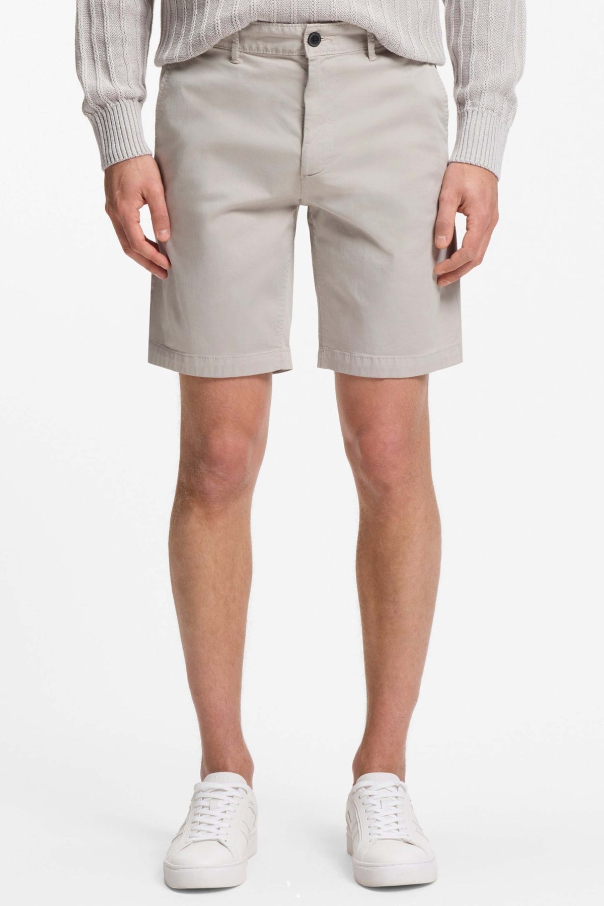 BOSS Chino-slim-Shorts en color BEIS (3)