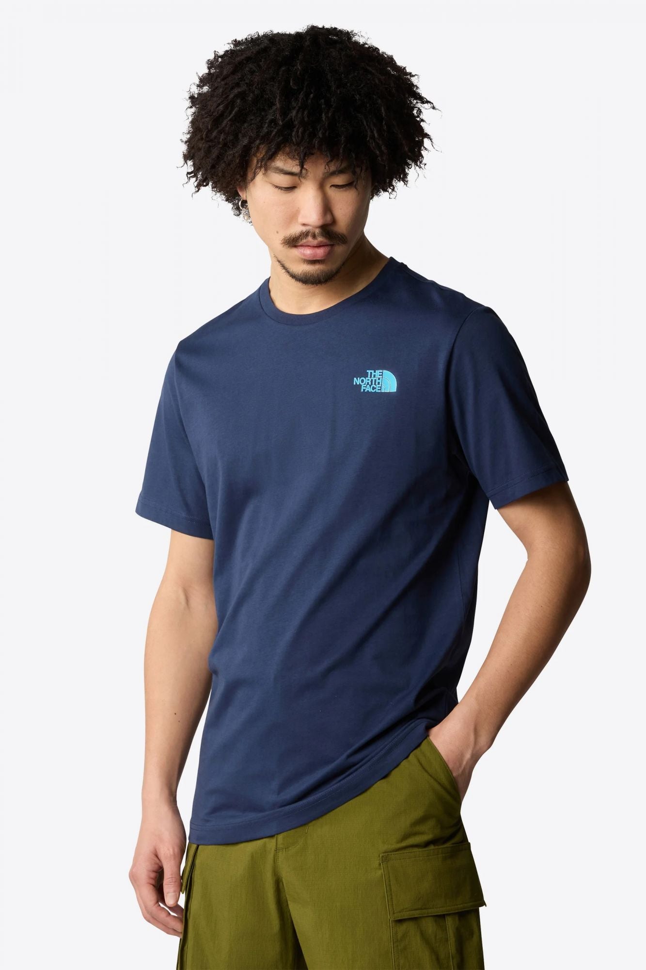 THE NORTH FACE M SS BOX NSE TEE en color AZUL (1)