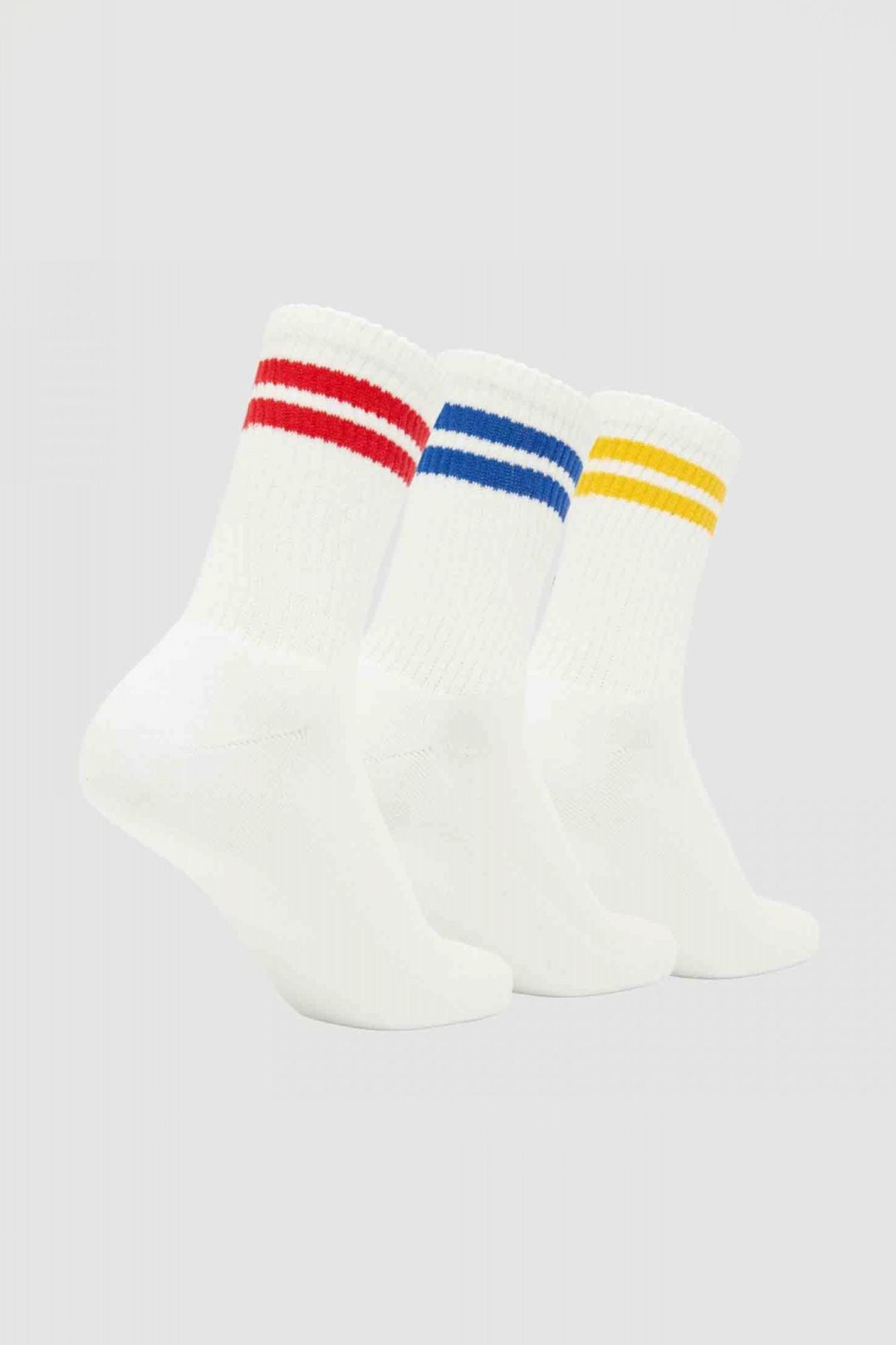 ELLESSE PULLO PACK 3 SOCKS en color BLANCO (2)