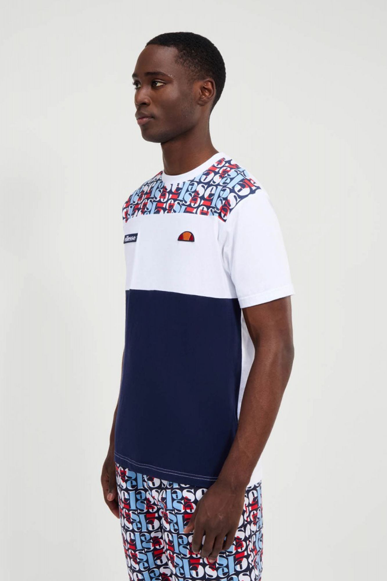 ELLESSE BLOCK AOP TEE en color BLANCO (2)