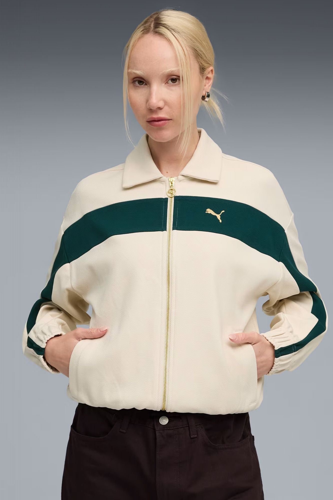 PUMA RELAXED TRACK JACKET en color BLANCO (1)
