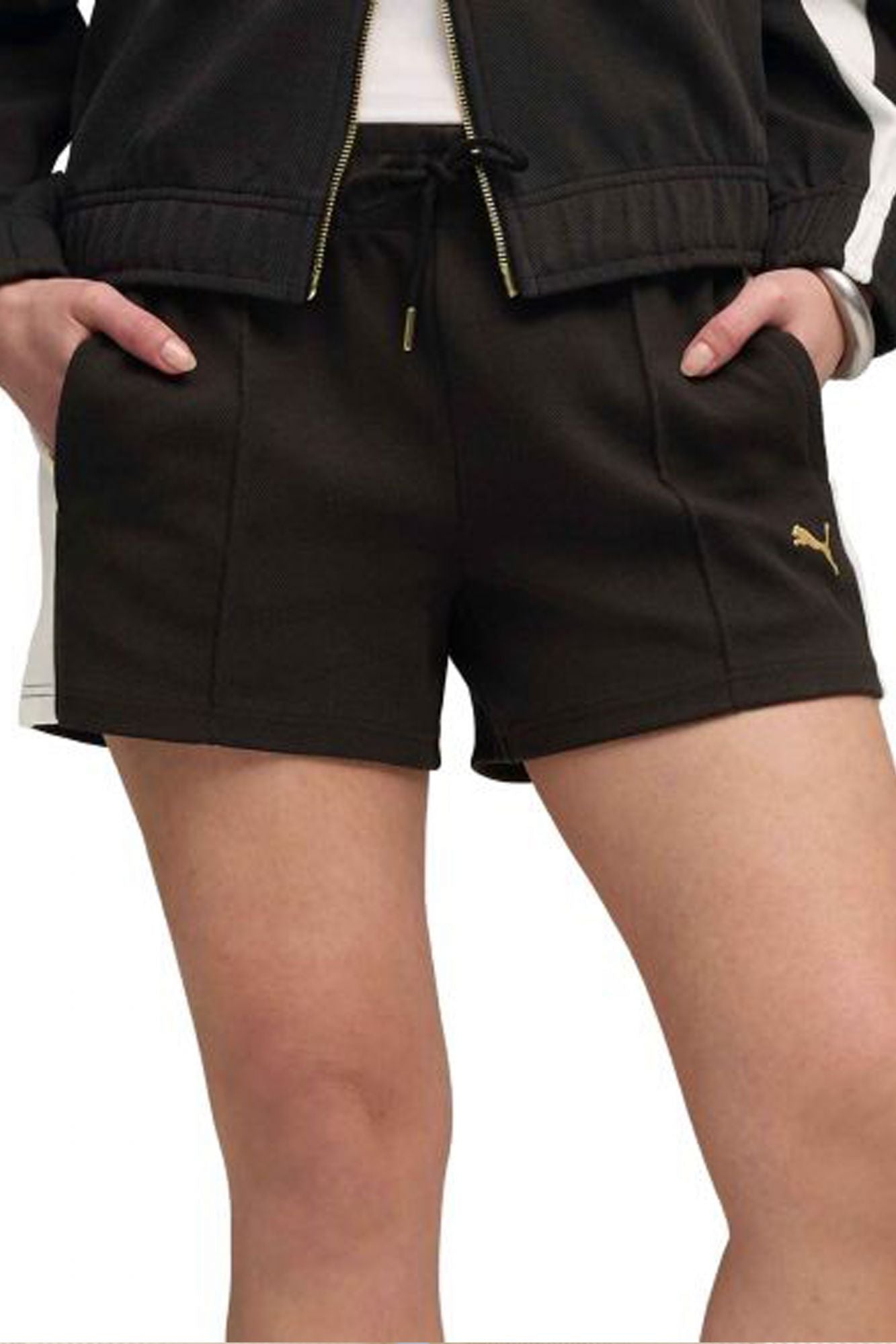 PUMA  PINTUCK SHORTS 4'  en color NEGRO (1)