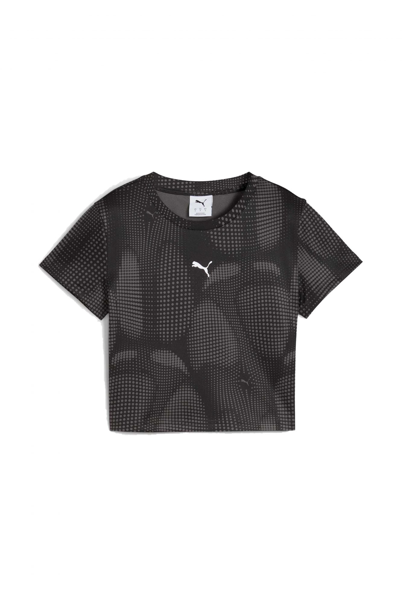 PUMA DARE TO AOP BABY TEE en color NEGRO (1)