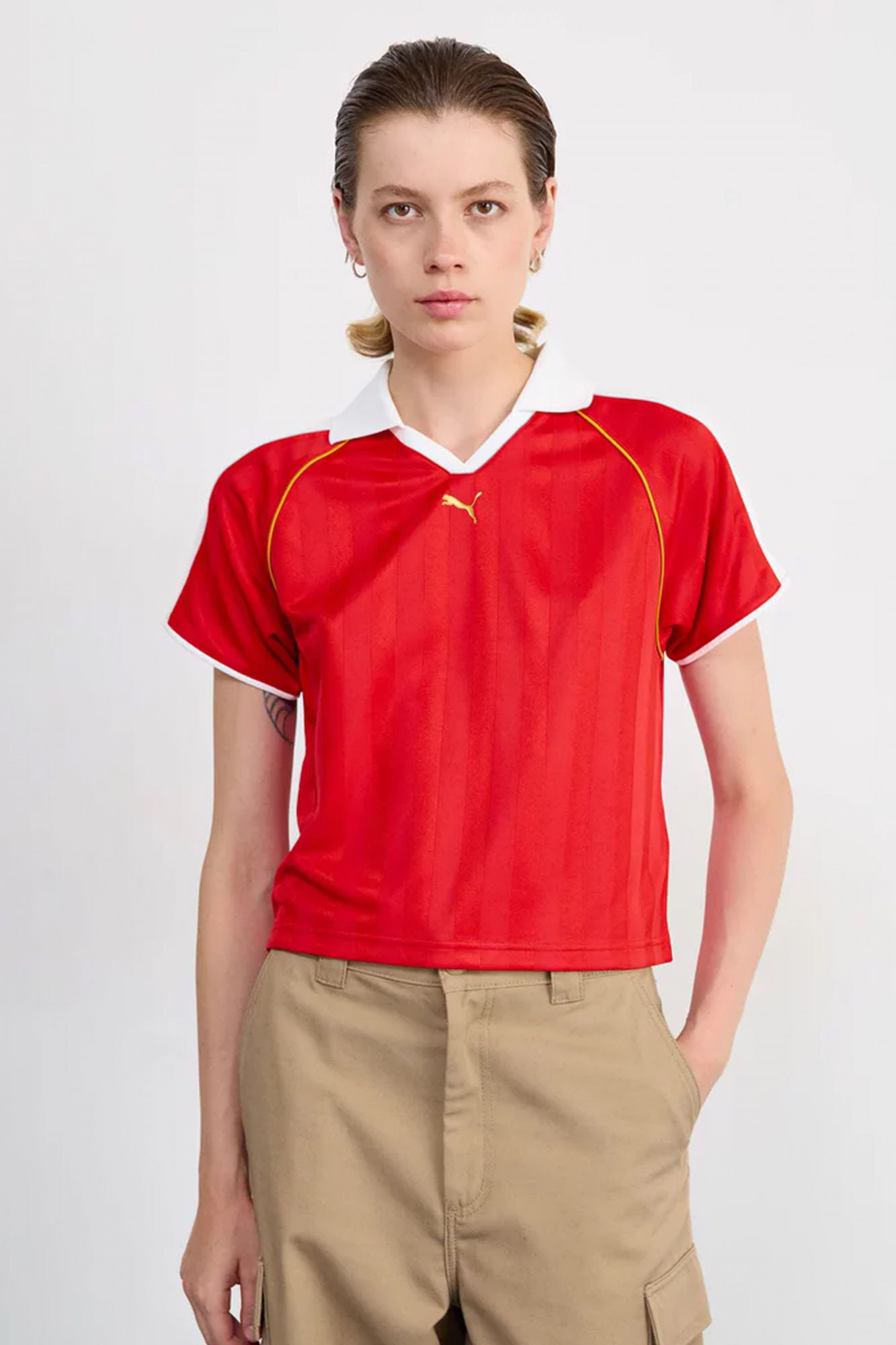 PUMA RELAXED FOOTBALL JERSEY en color ROJO (1)