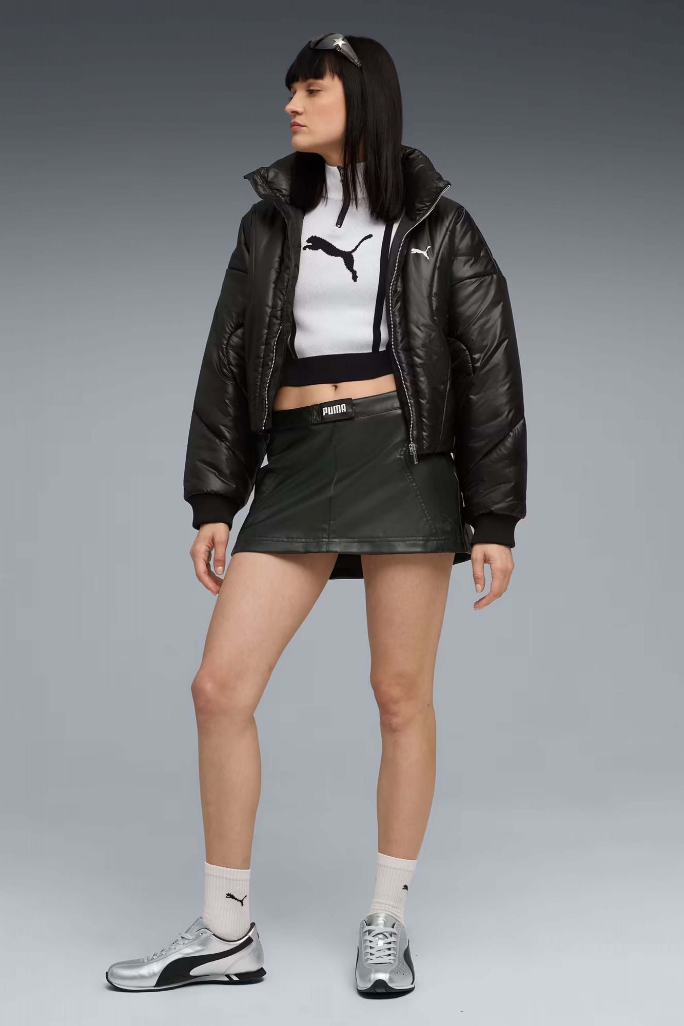 PUMA DARE TO PUFFER JACKET en color NEGRO (4)