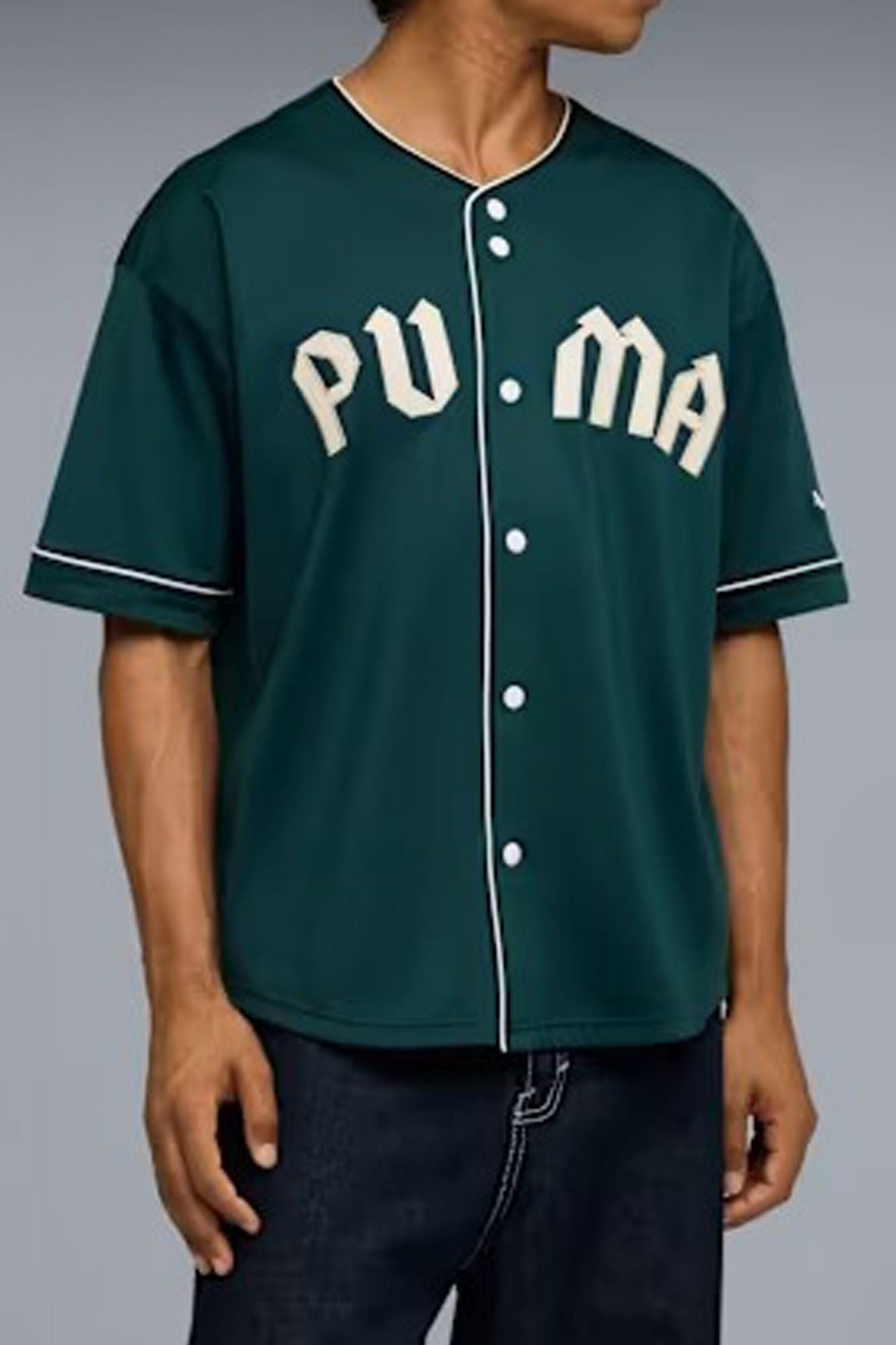 PUMA OVERSIZED BASEBALL JERSEY en color VERDE (1)