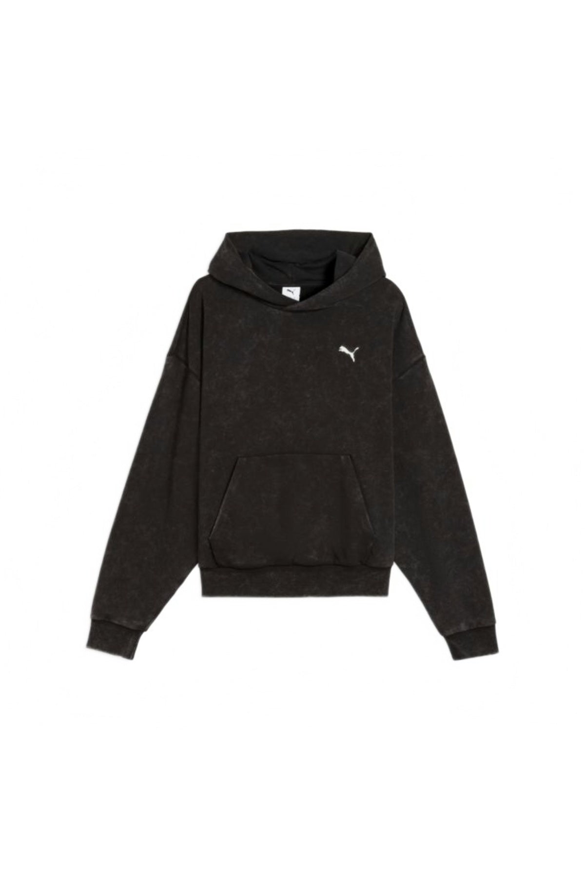 PUMA SPC BOXY WASHED GRAPHIC HOODIE TR en color NEGRO (2)