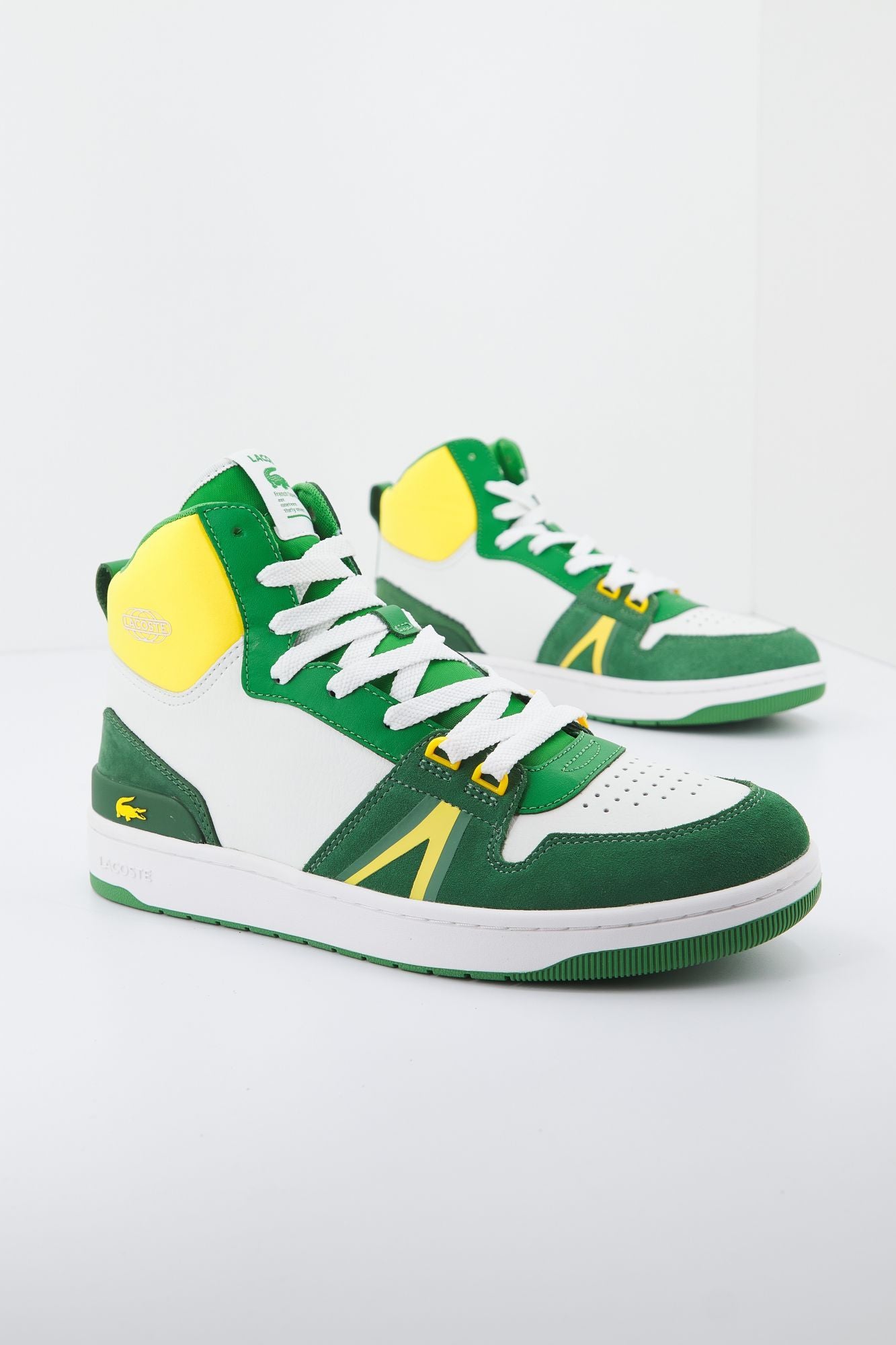 LACOSTE L001 MID 123 1 SMA en color VERDE (1)