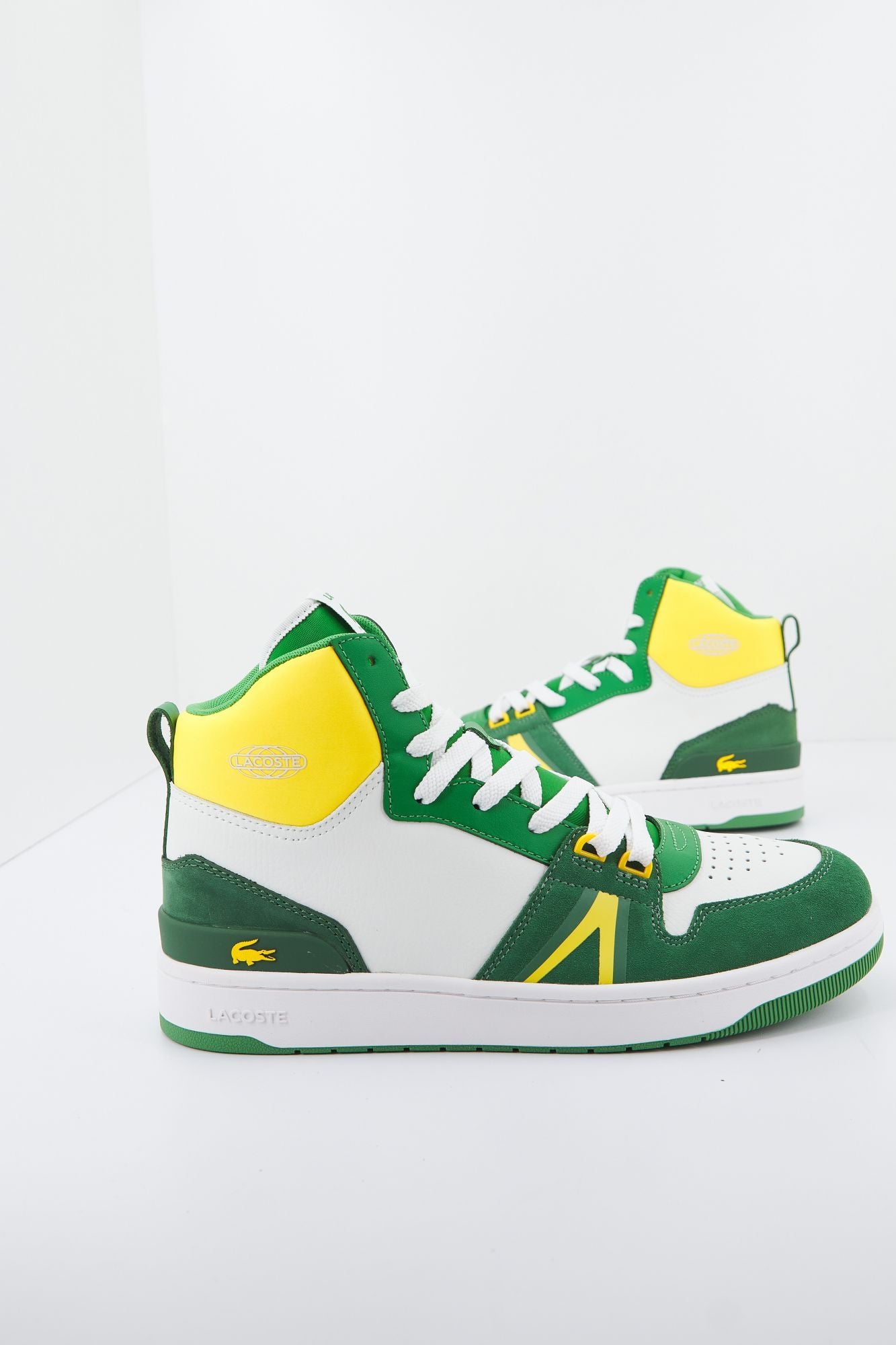 LACOSTE L001 MID 123 1 SMA en color VERDE (3)