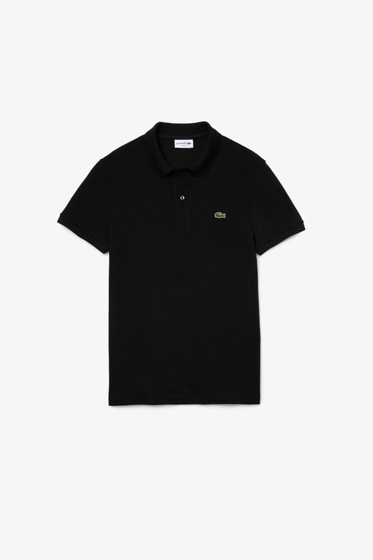 LACOSTE L1212 SHORT SLEEVED RIBBED COLLAR S en color NEGRO (2)