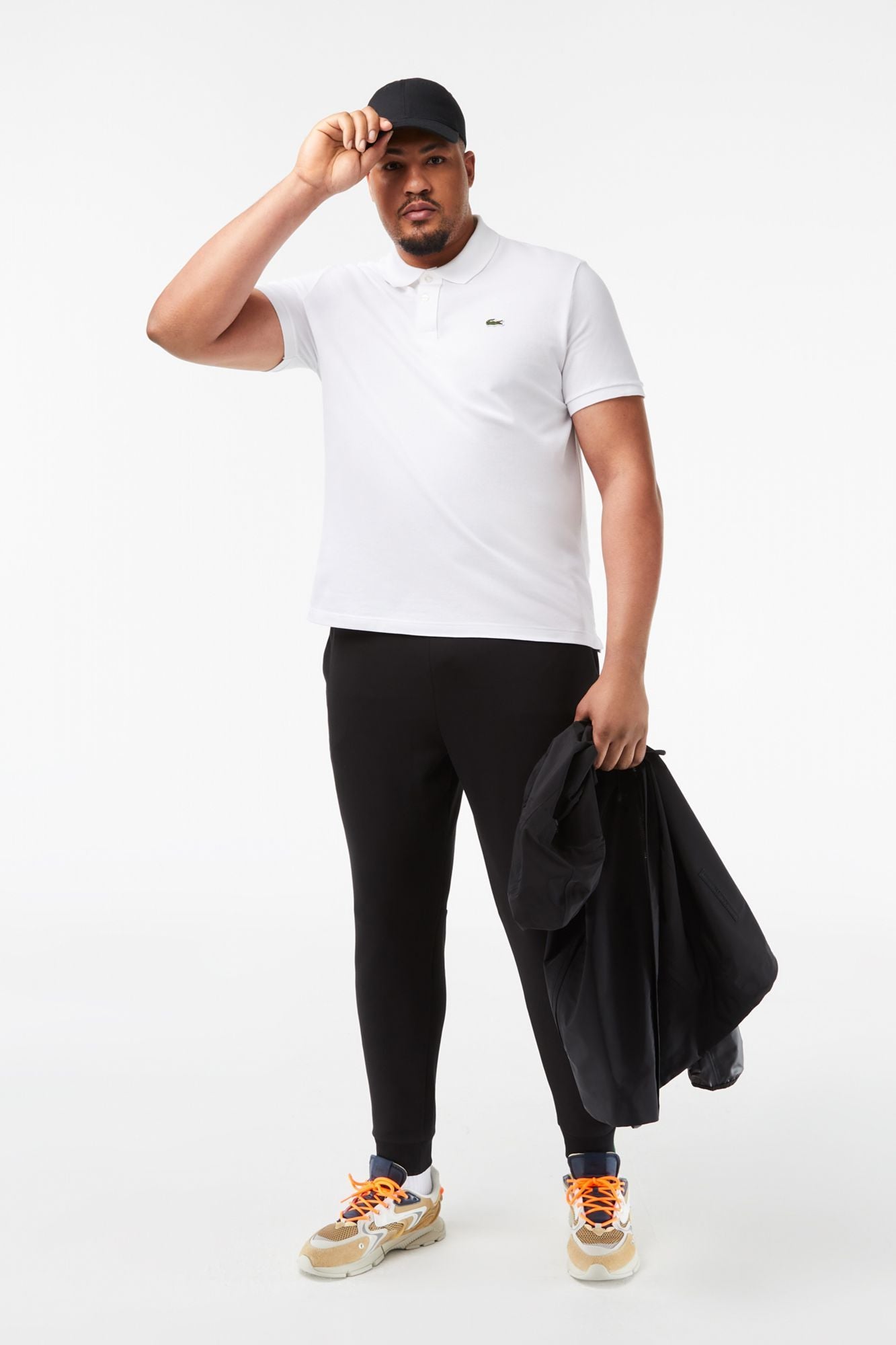 LACOSTE L1212 SHORT SLEEVED RIBBED COLLAR S en color BLANCO (4)