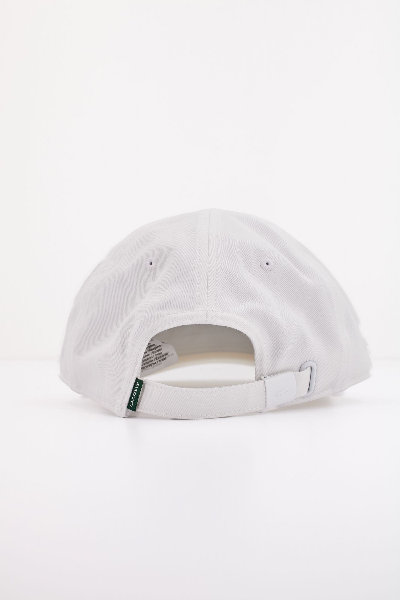 LACOSTE ORGANIC COTTON TWILL CAP en color BLANCO (3)