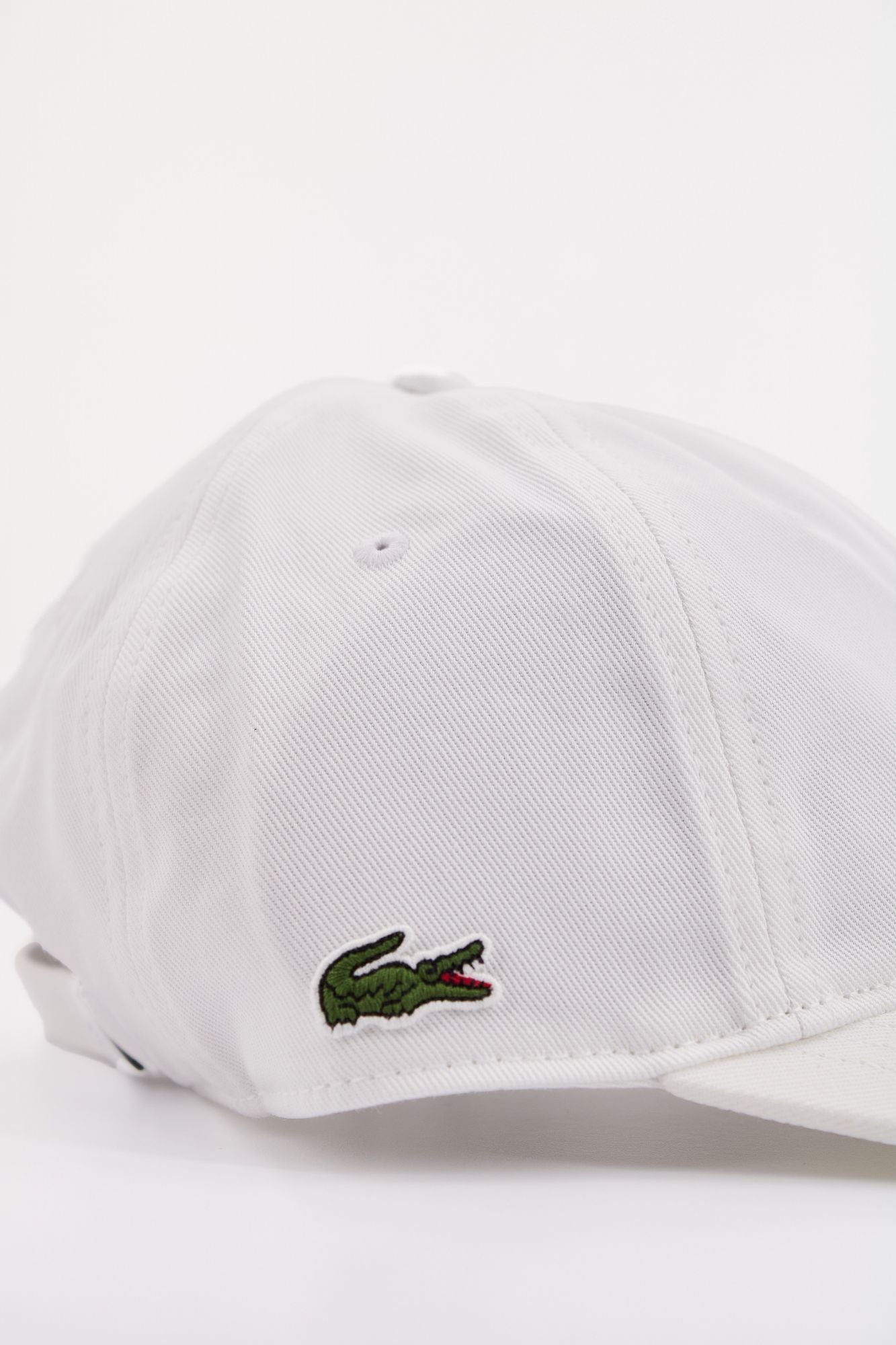 LACOSTE ORGANIC COTTON TWILL CAP en color BLANCO (4)