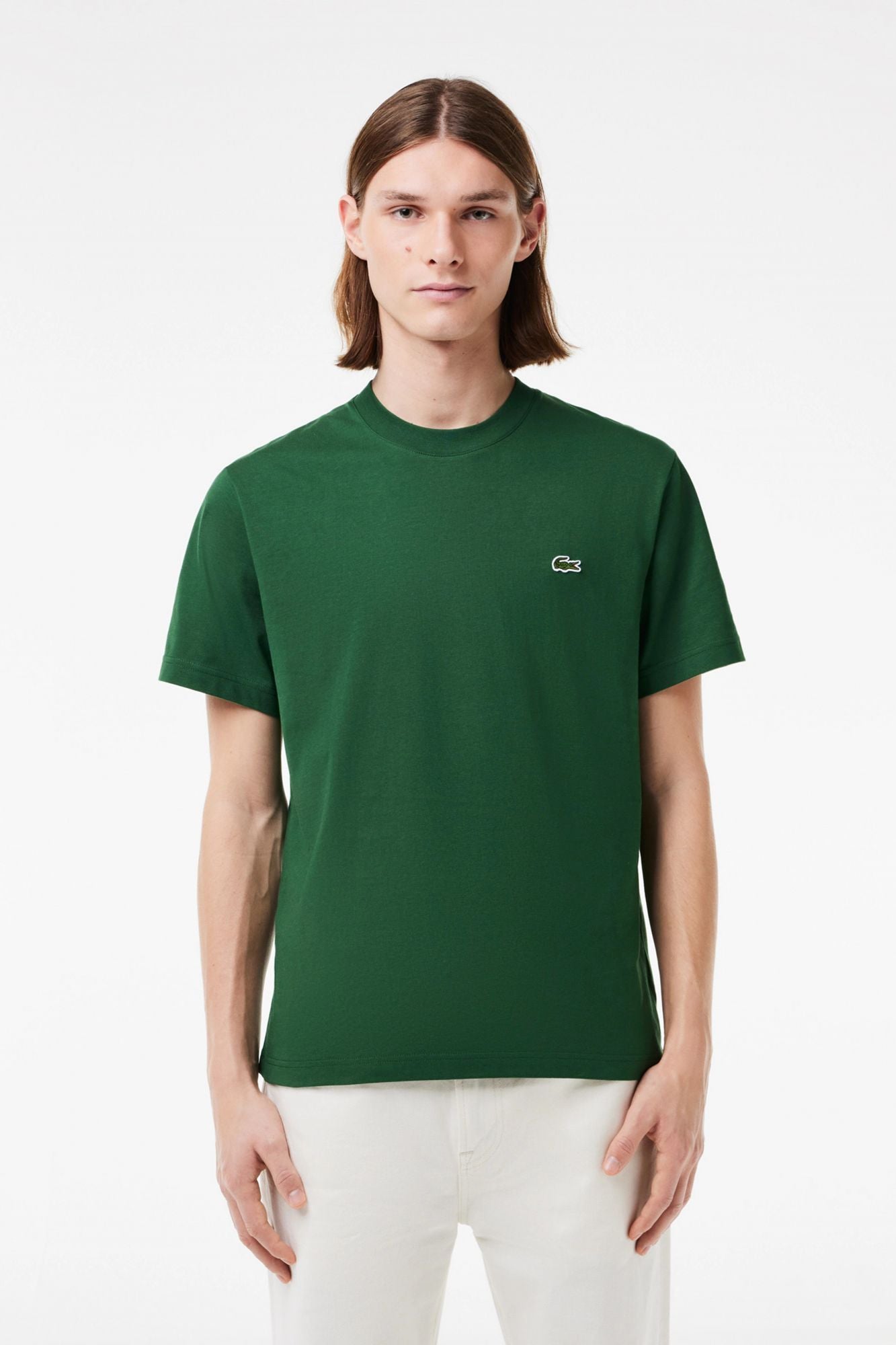 LACOSTE TH7318 TEE-SHIRT en color VERDE (1)