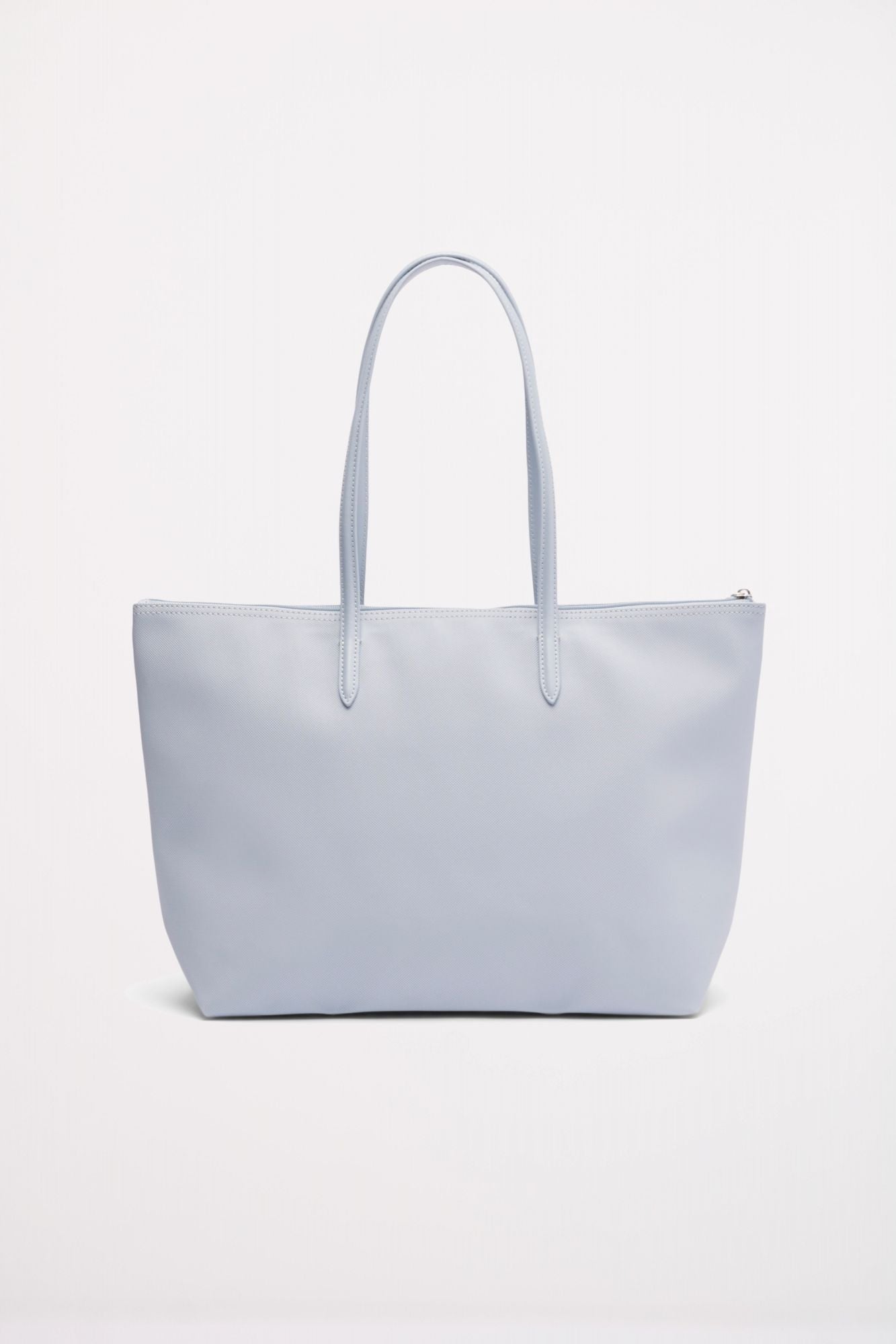 LACOSTE  LARGE COATED CANVAS TOTE en color AZUL (2)