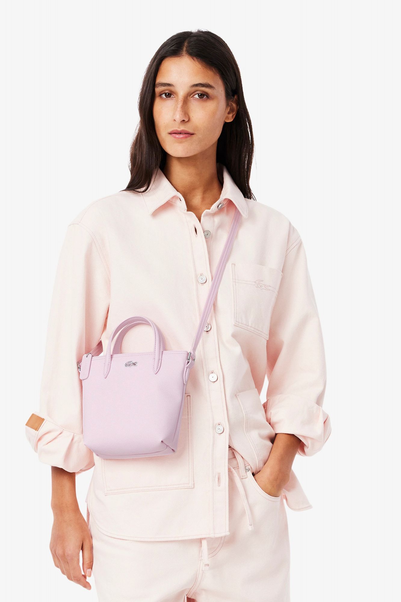 LACOSTE CONCEPT TOTE MIN en color ROSA (3)