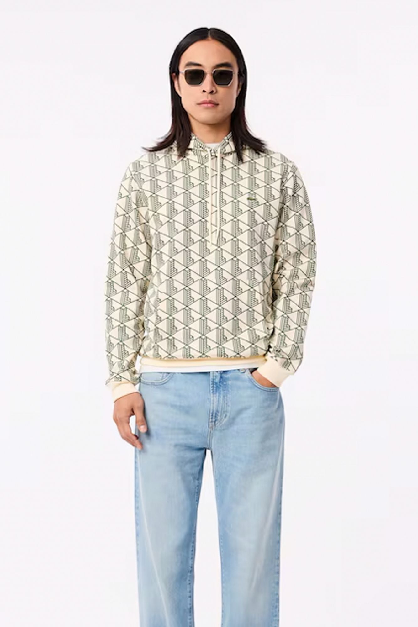 LACOSTE SH2855 SWEATSHIRT en color VERDE (3)