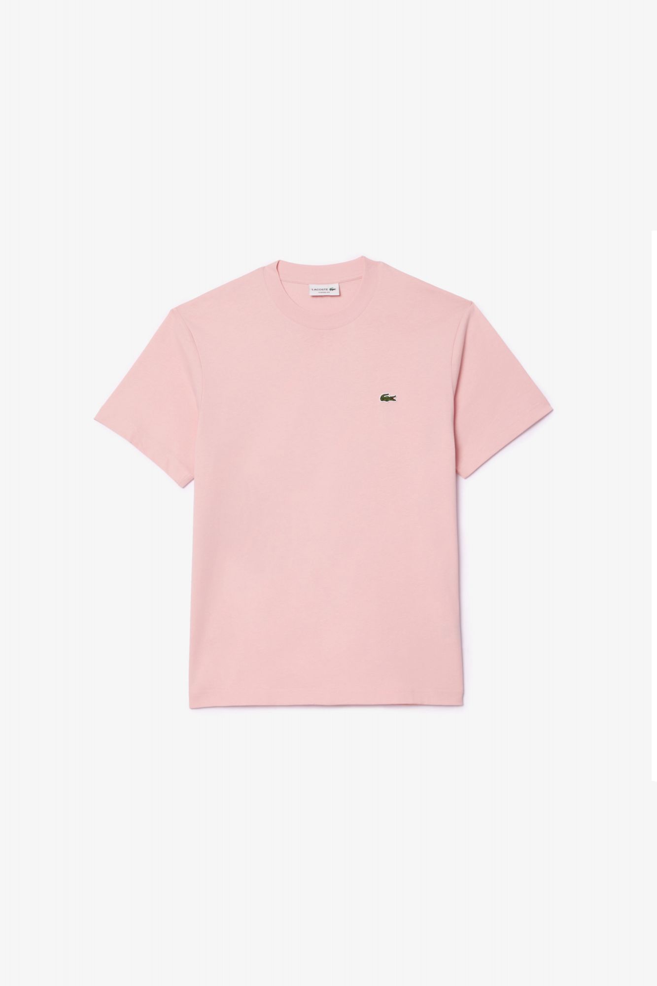 LACOSTE RELAXED FIT SOFT COTTON T-SHIRT en color ROSA (2)