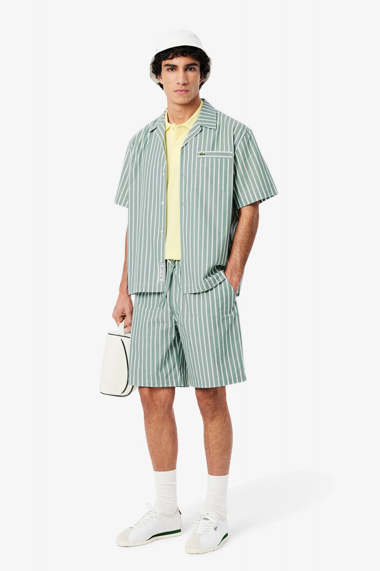 LACOSTE SLEEVED CASUAL SHIRT en color VERDE (4)