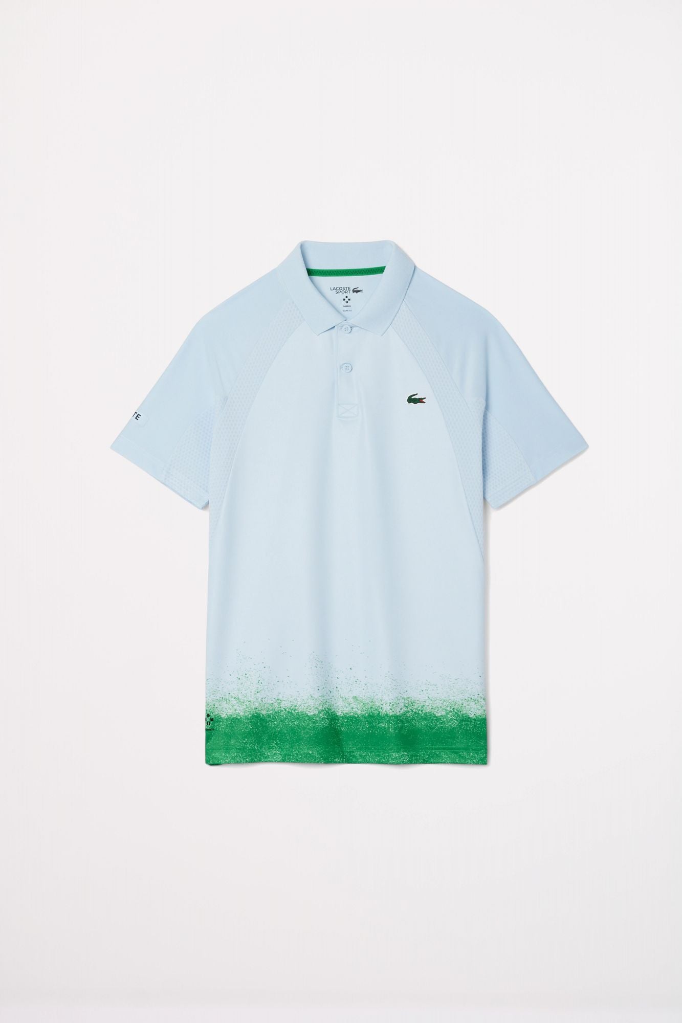 LACOSTE  SHORT SLEEVED RIBBED COLLAR en color AZUL (2)