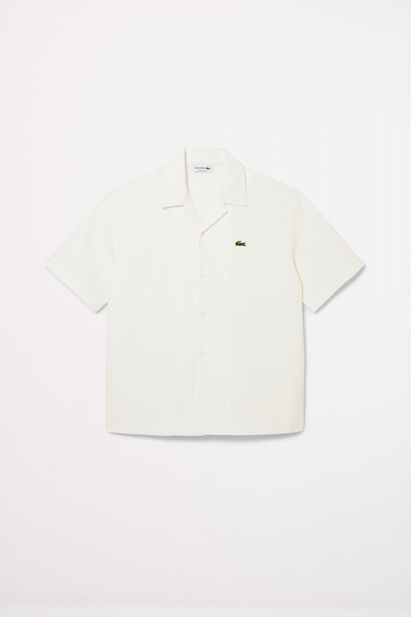LACOSTE SHORT SLEEVED CASUAL SHIRT en color BLANCO (3)