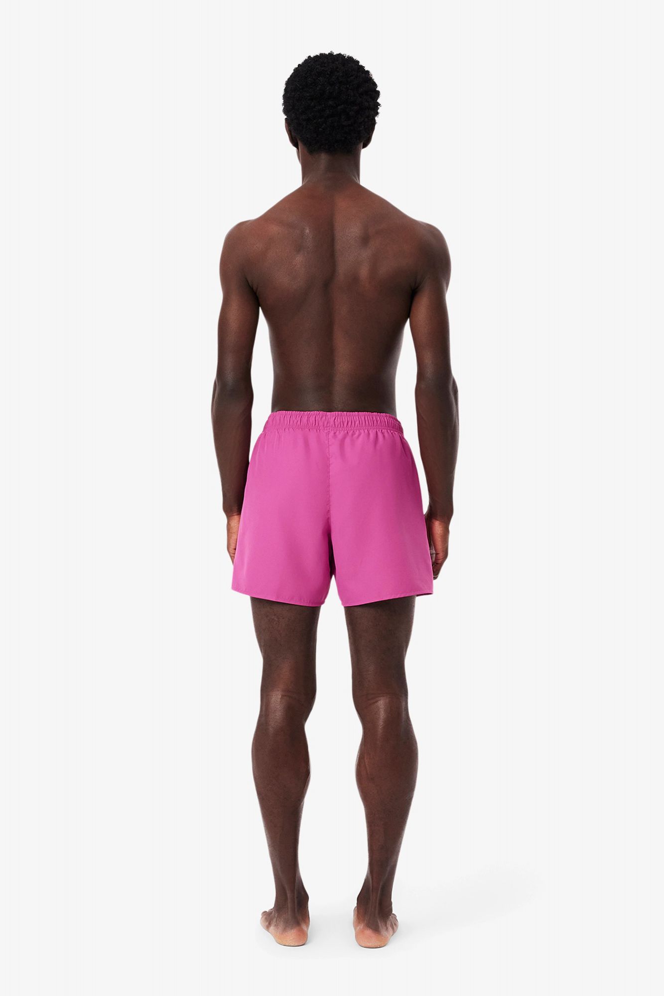 LACOSTE BAÑADOR SLEEVED RIBBED COLLAR en color ROSA (3)