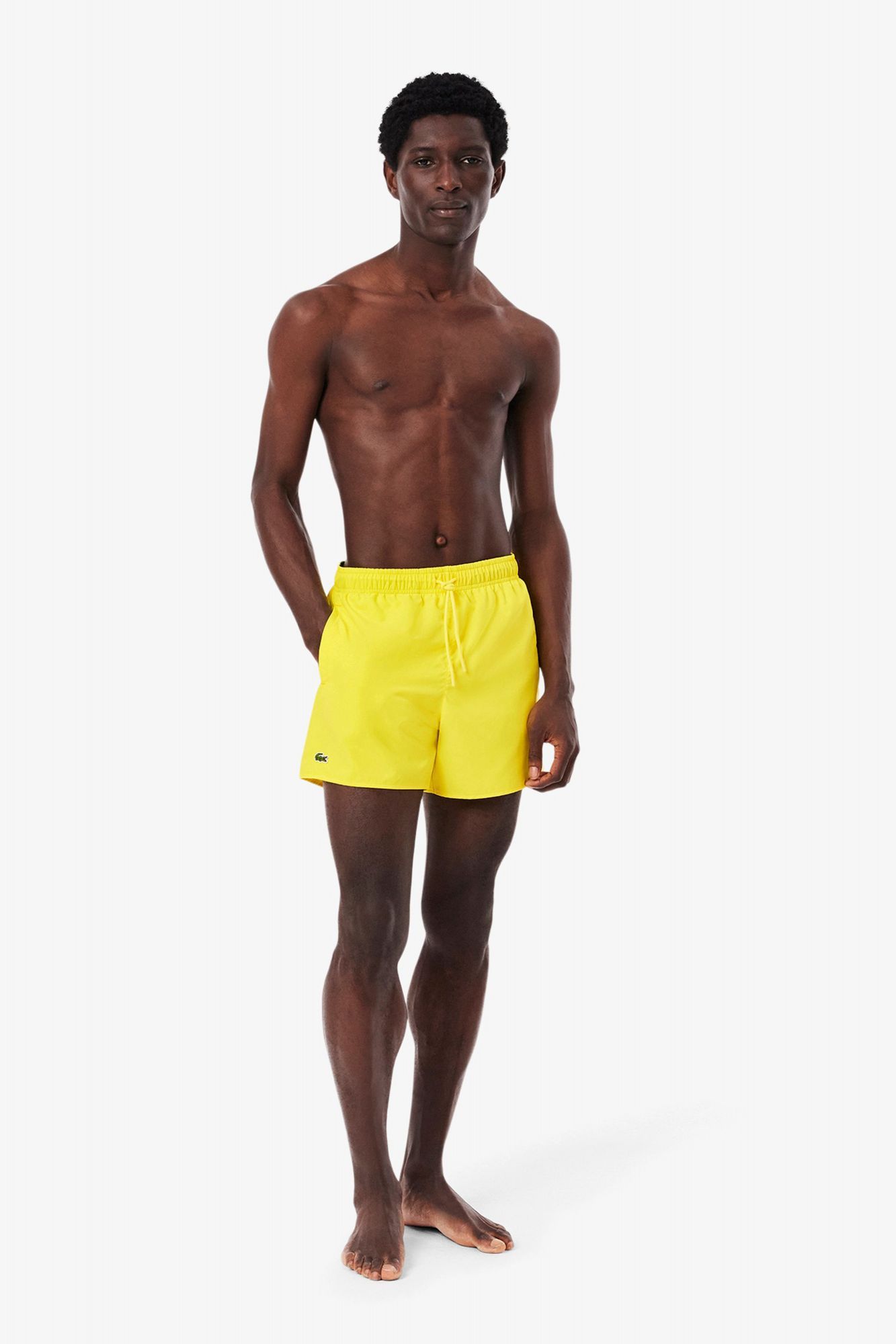 LACOSTE SLEEVED RIBBED COLLAR en color AMARILLO (4)