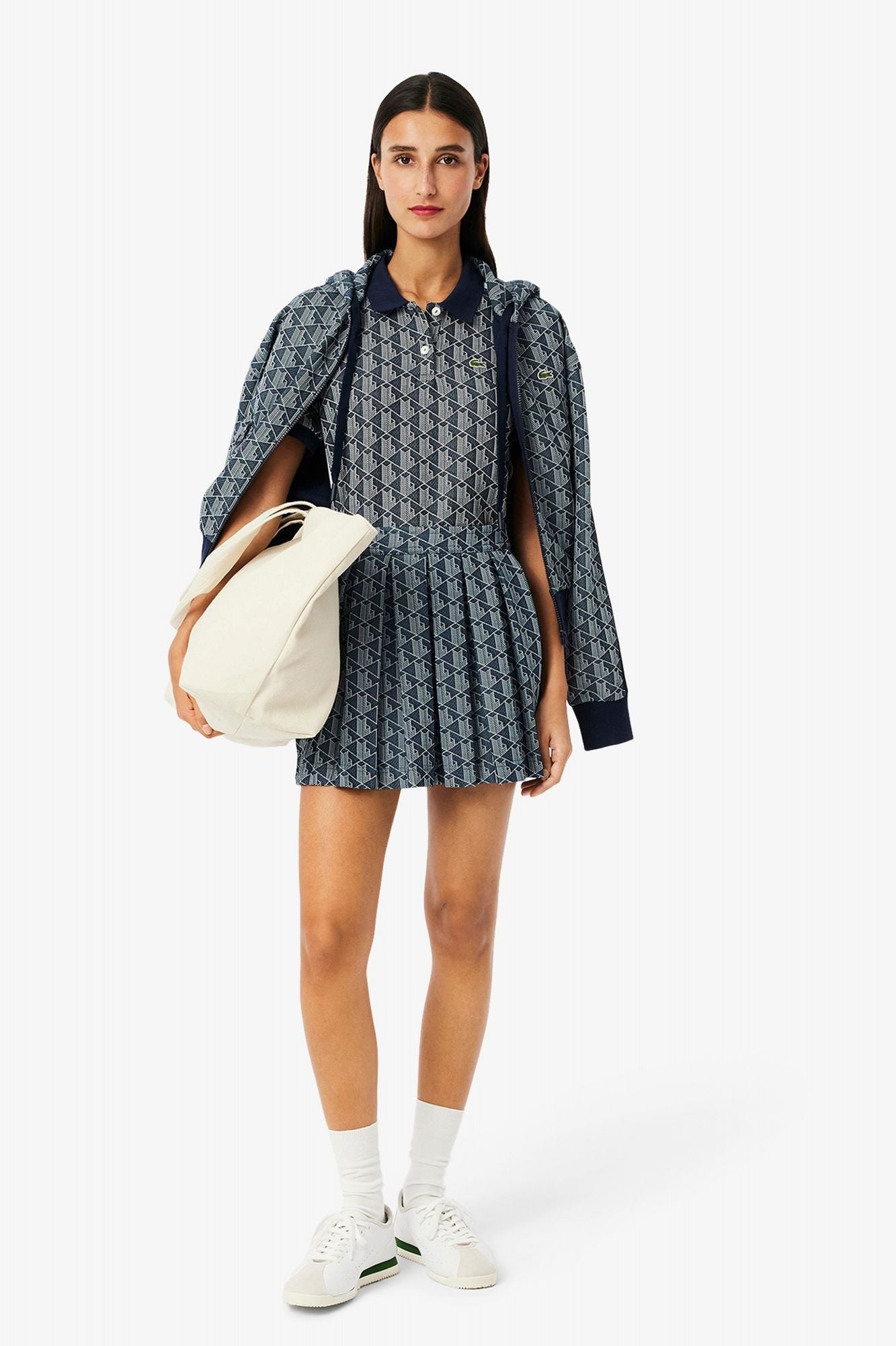 LACOSTE RIBBED COLLAR SHIRT en color AZUL (4)