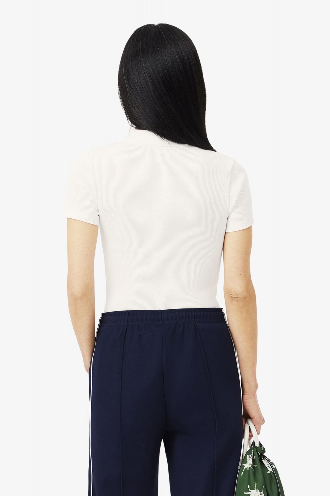 LACOSTE RIBBED COLLAR SHIRT en color BLANCO (3)