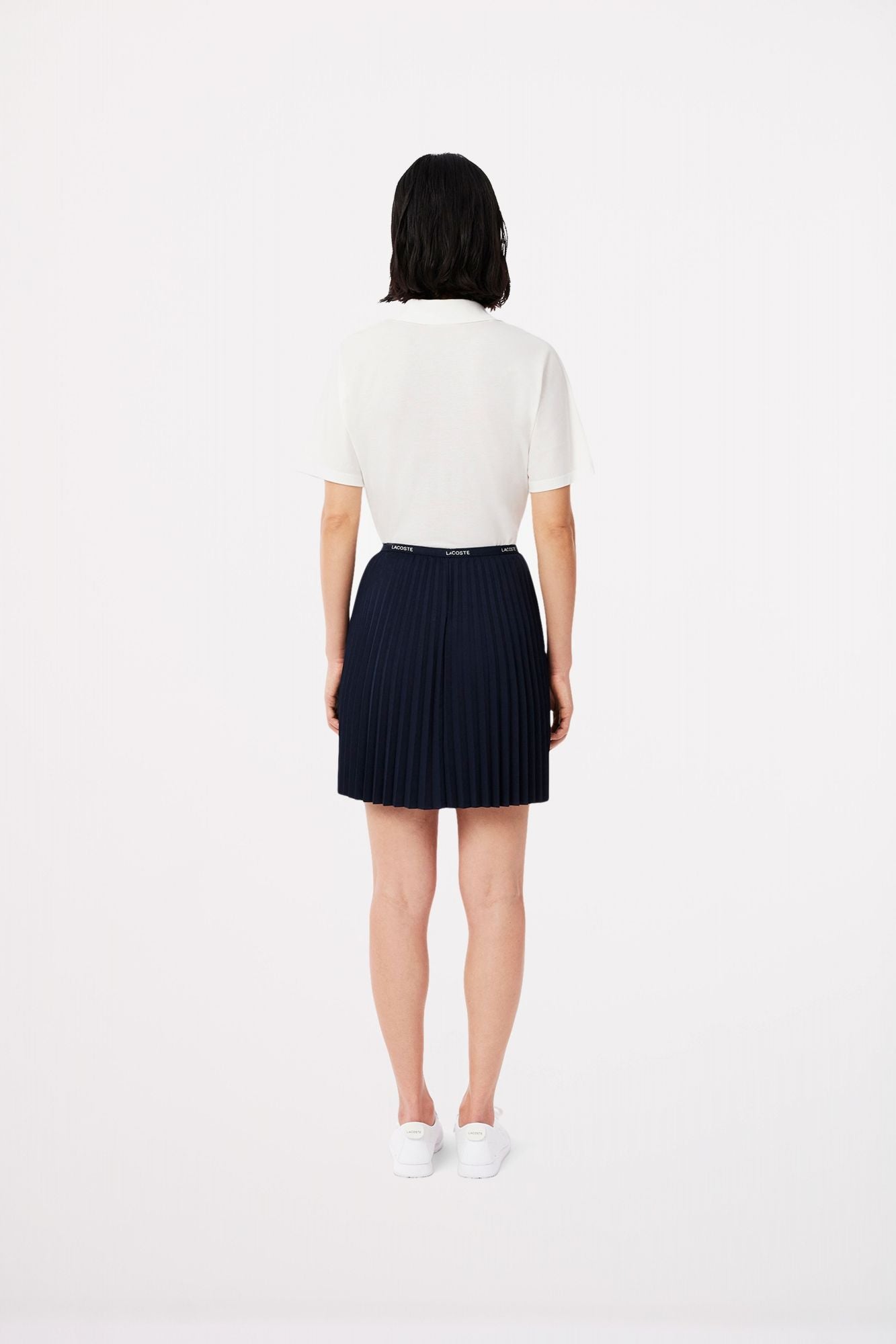 LACOSTE PLEATED MINI SKIRT en color AZUL (3)