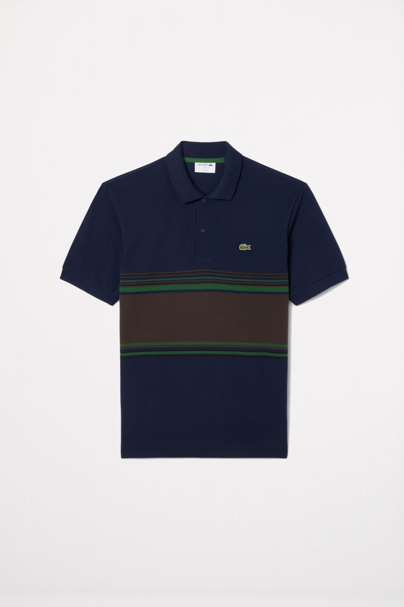 LACOSTE STRIPED POLO en color AZUL (2)