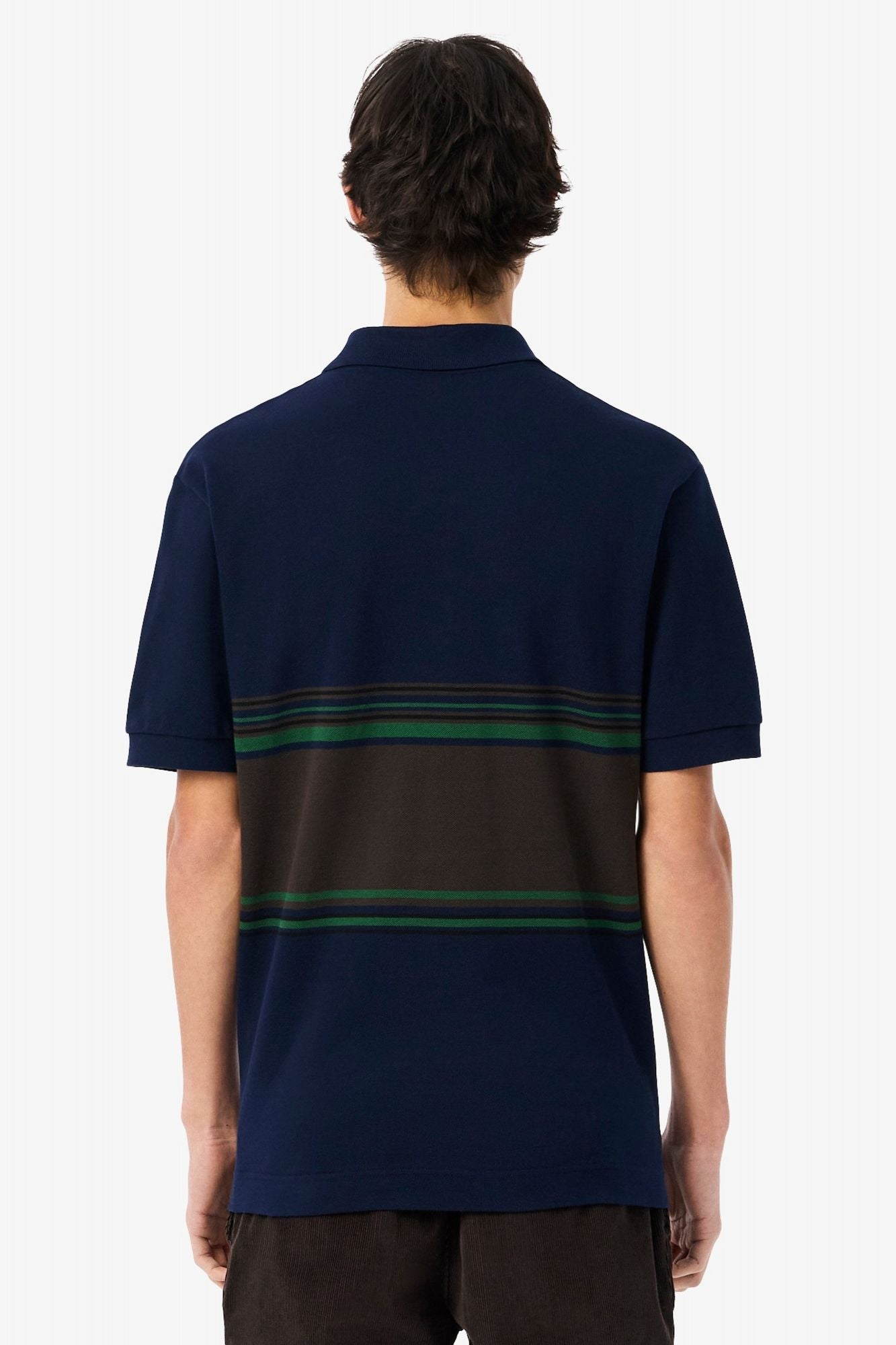 LACOSTE STRIPED POLO en color AZUL (3)
