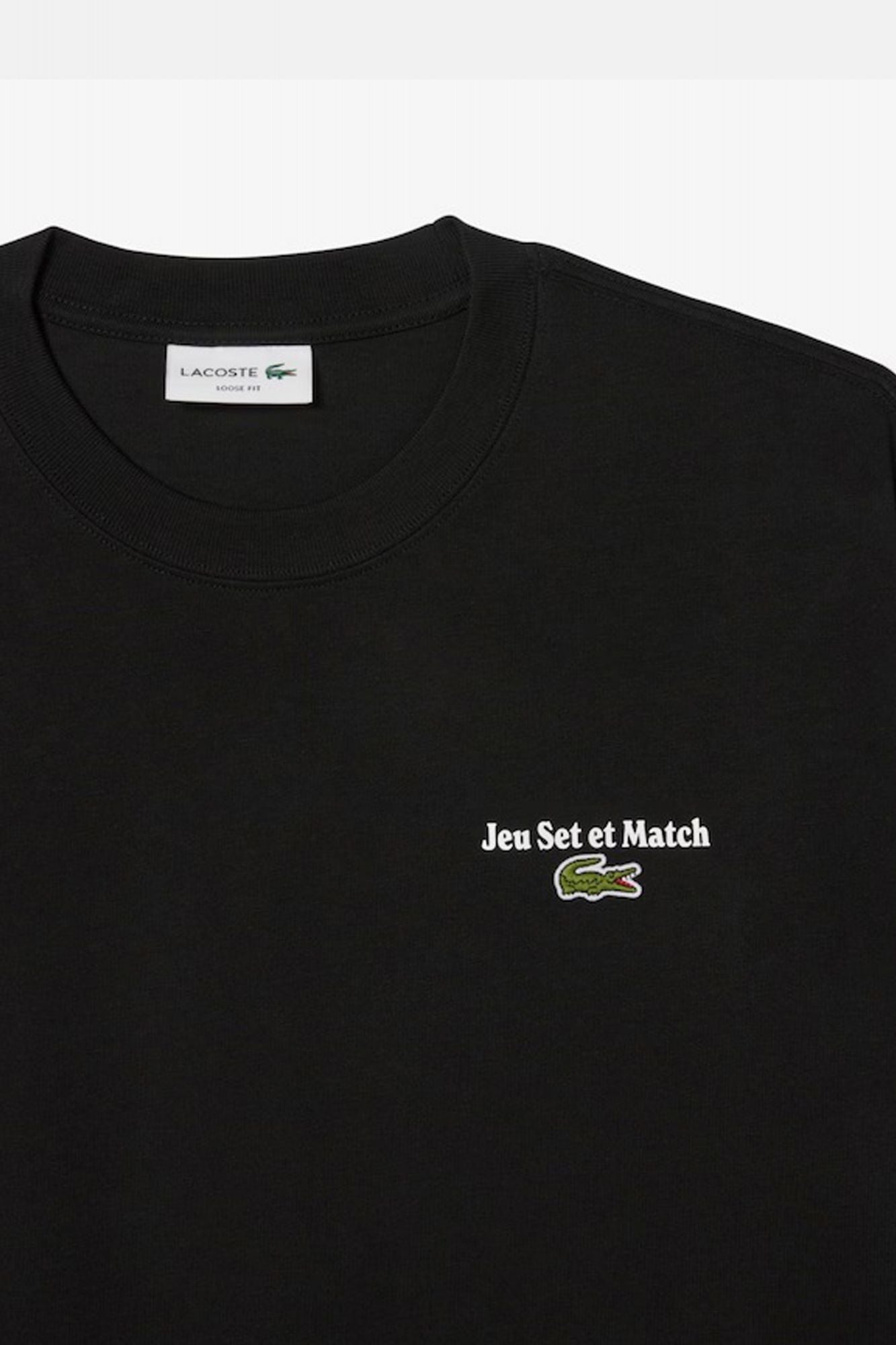 LACOSTE TEE SHIRT en color NEGRO (4)