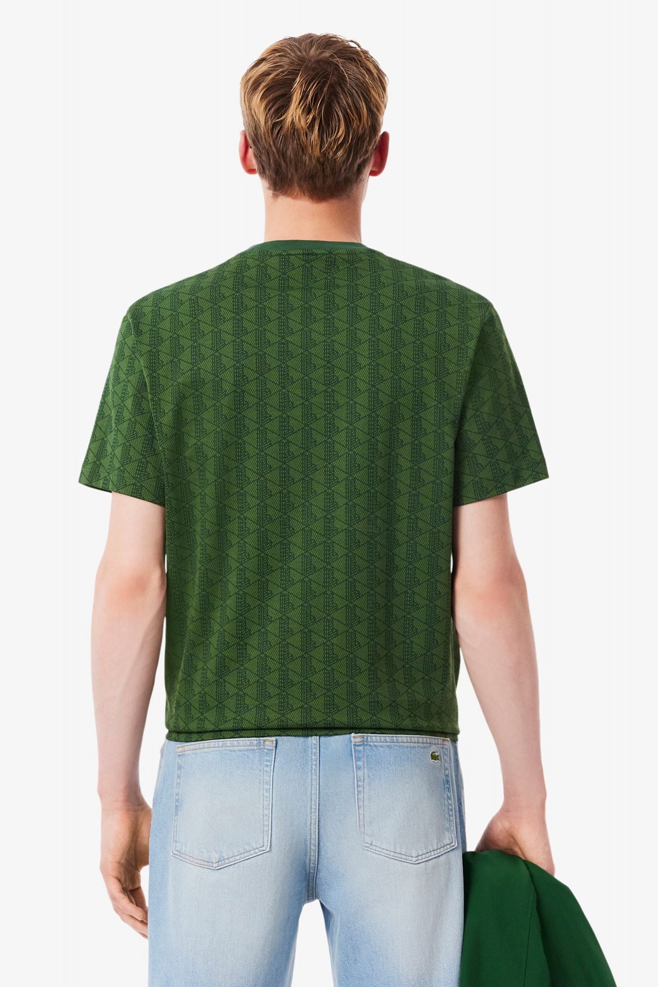 LACOSTE MONOGRAM T-SHIRT en color VERDE (3)