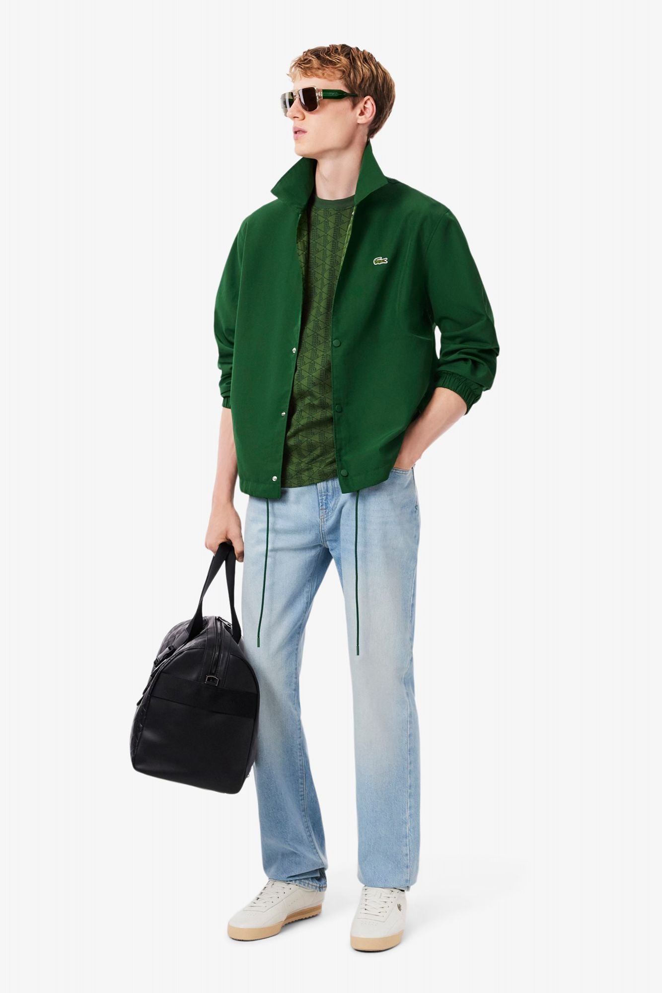 LACOSTE MONOGRAM T-SHIRT en color VERDE (4)