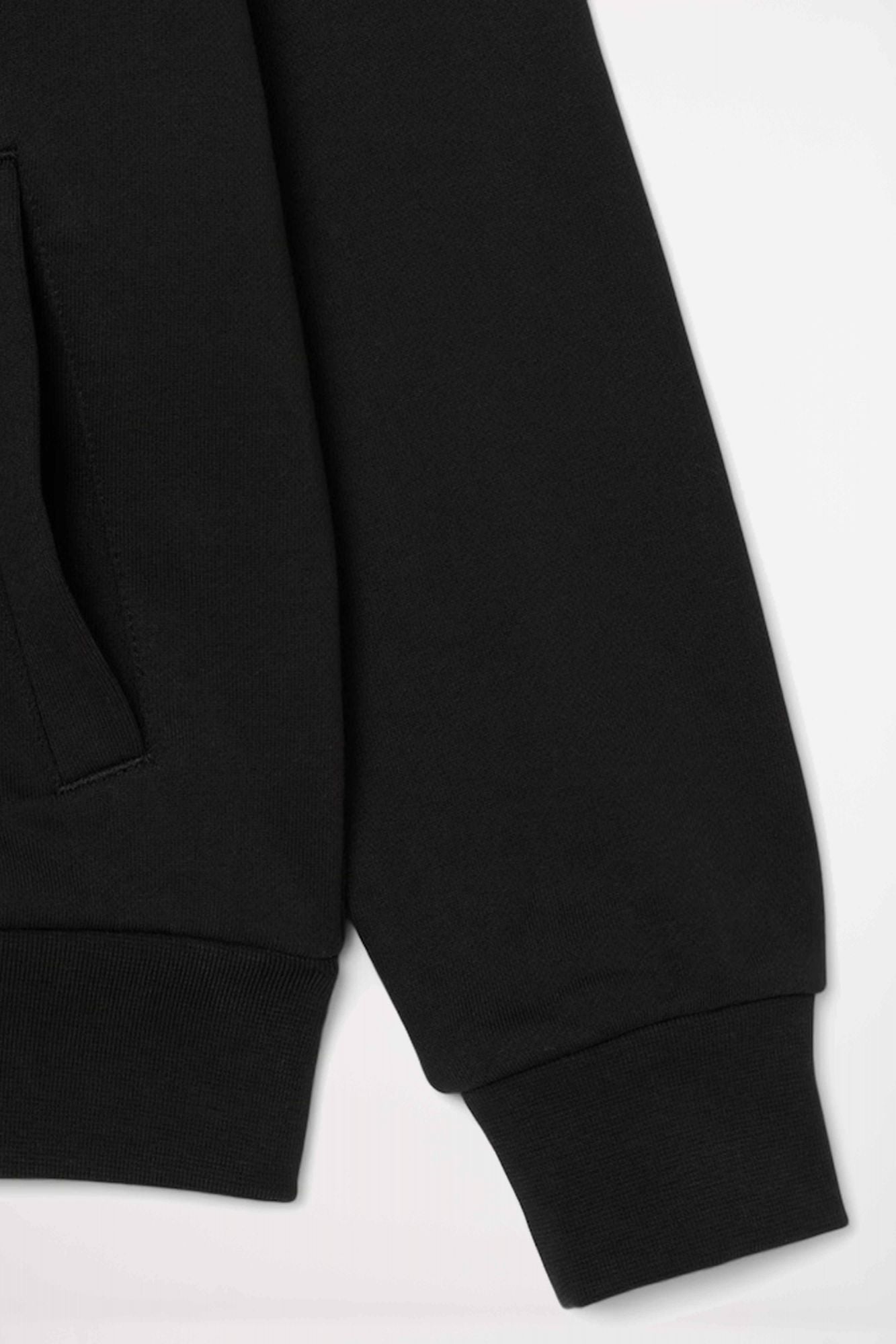 LACOSTE ZIPPED FLEECE HOODIE en color NEGRO (3)