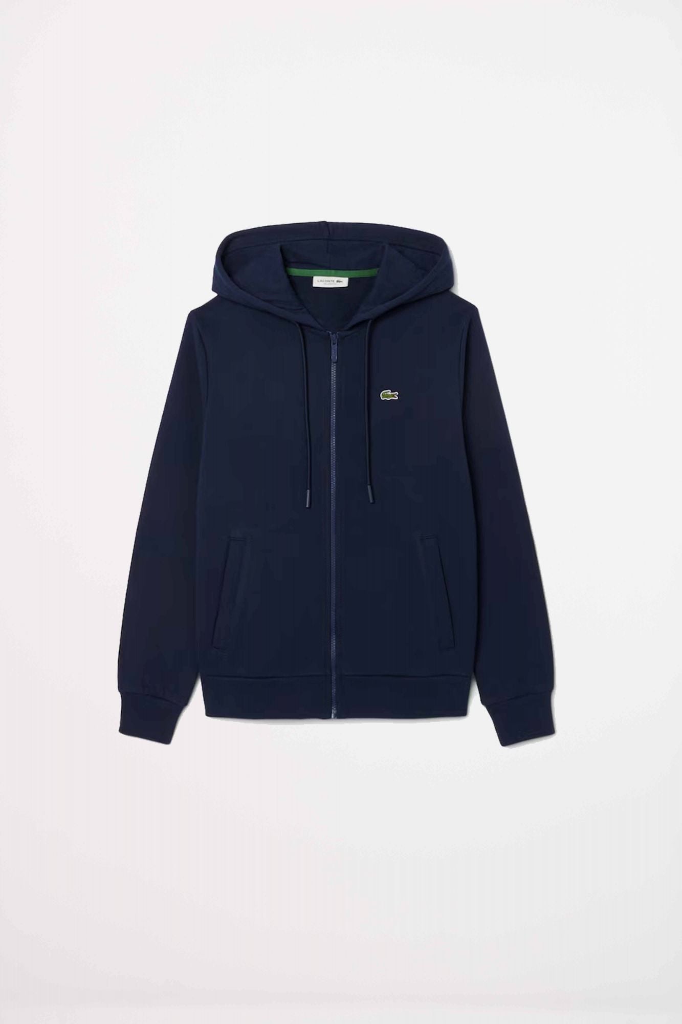 LACOSTE ZIPPED FLEECE HOODIE en color AZUL (2)