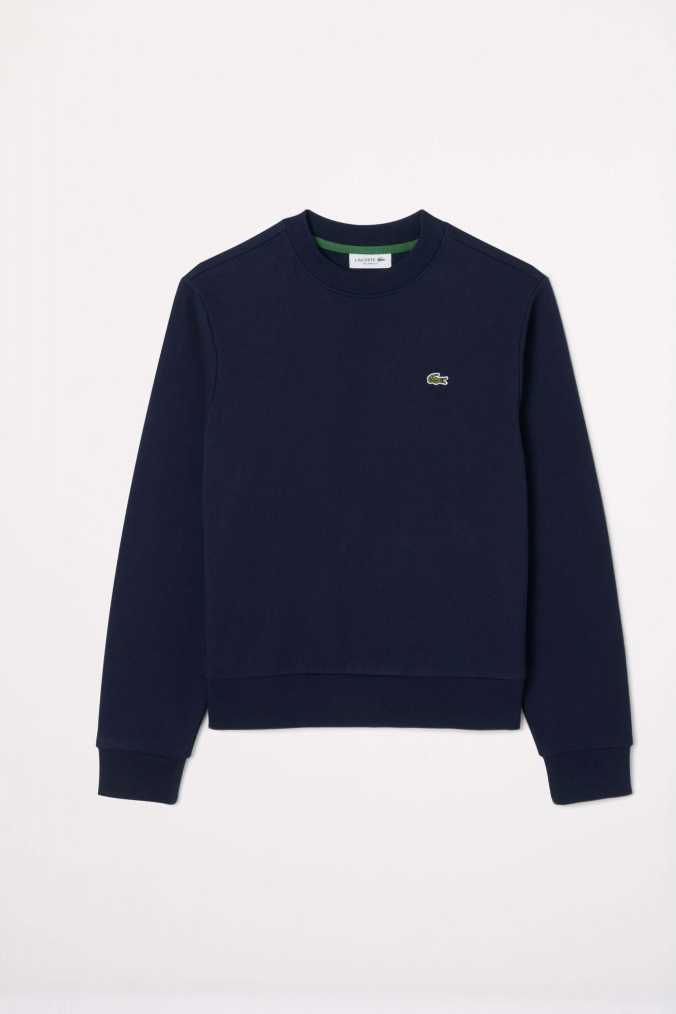 LACOSTE RELAXED FIT FLEECE CREW NECK en color AZUL (2)