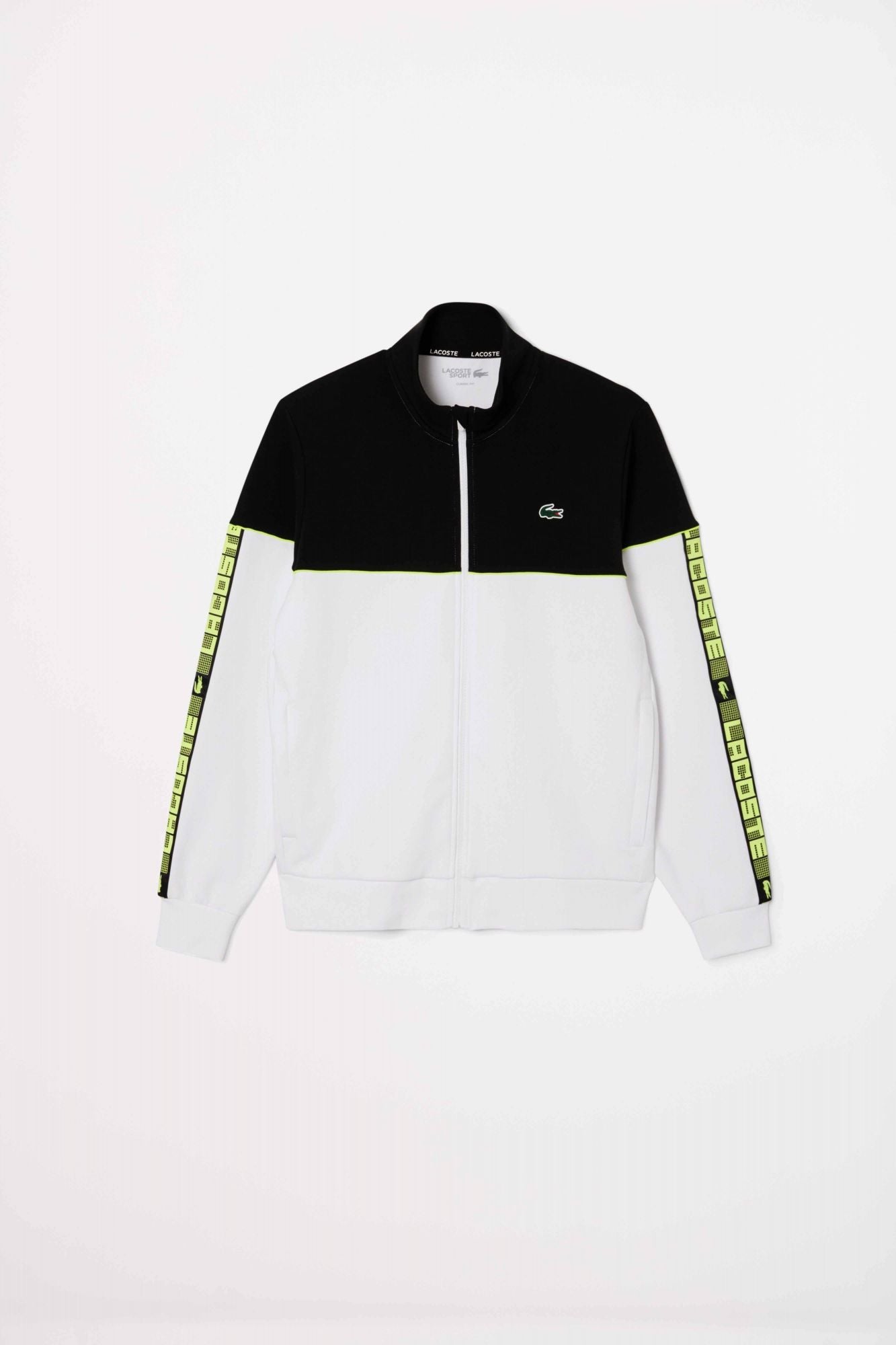 LACOSTE TENNIS ZIP-UP COLORBLOCK SWEATSHIRT en color BLANCO (2)