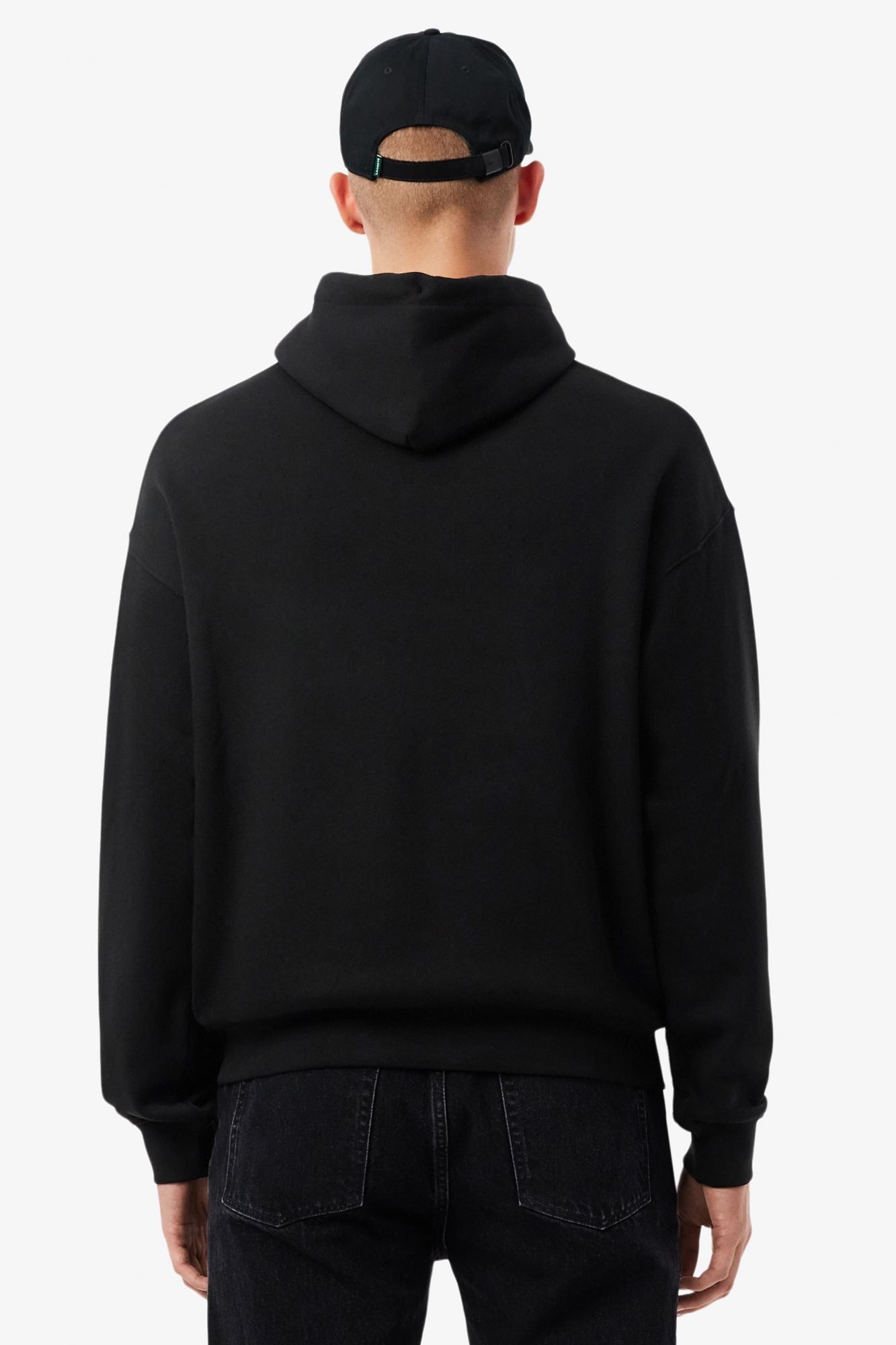 LACOSTE CLASSIC HOODIE en color NEGRO (2)
