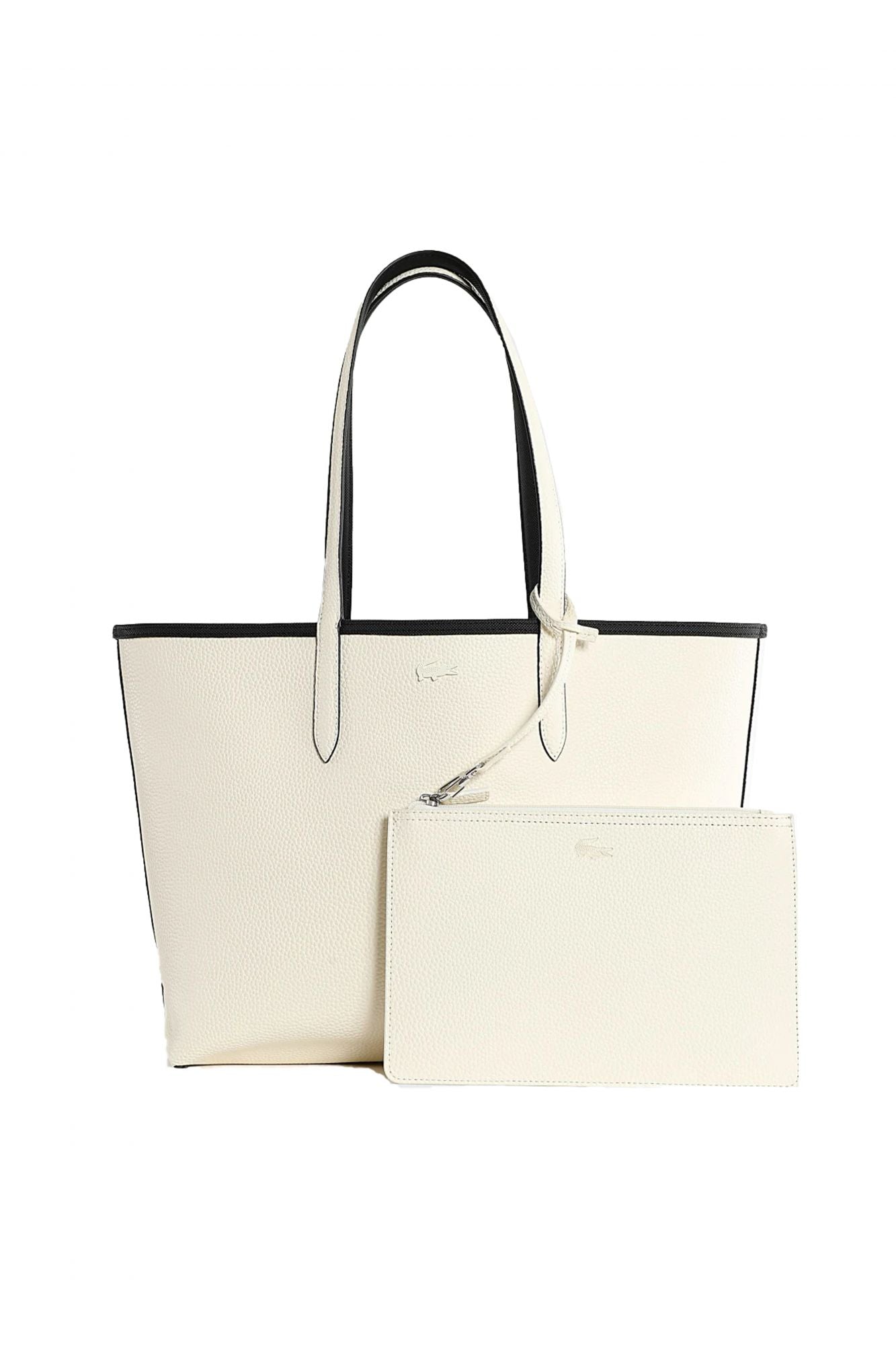 LACOSTE ANNA REVERSIBLE TOTE & POUCH en color NEGRO (2)