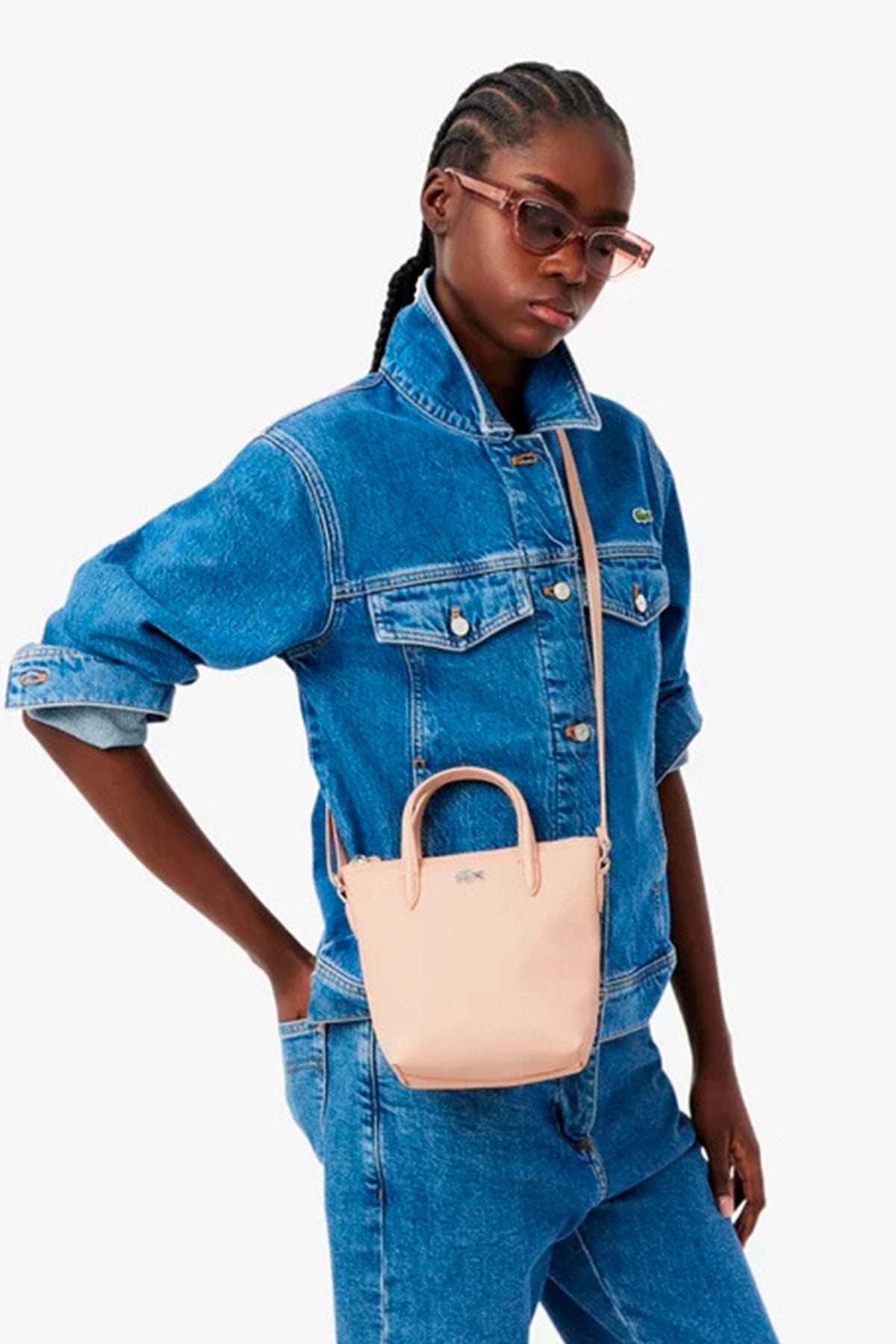 LACOSTE CROSSOVER BAG en color ROSA (5)