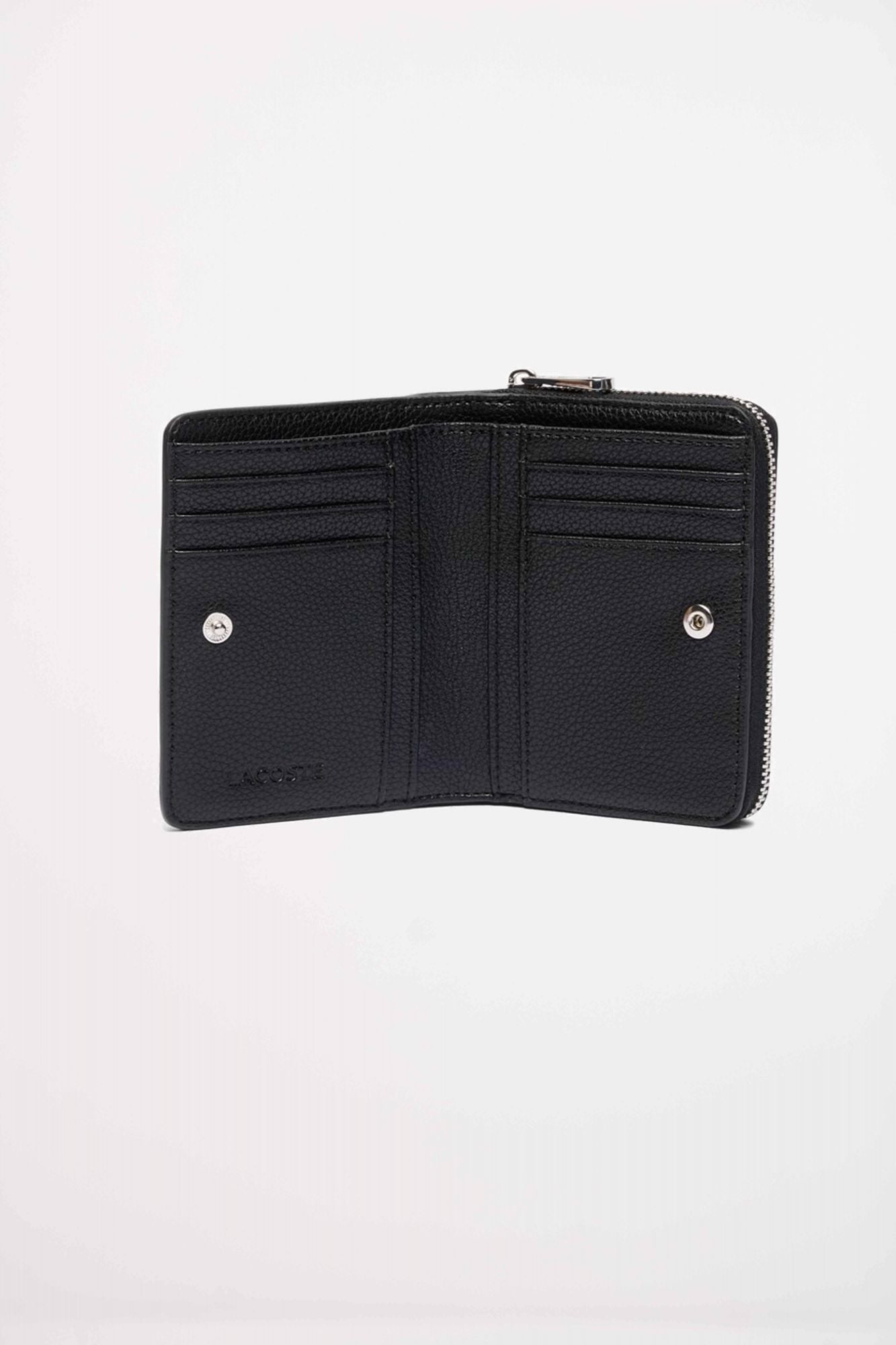 LACOSTE COMPACT ZIP WALLET en color NEGRO (2)