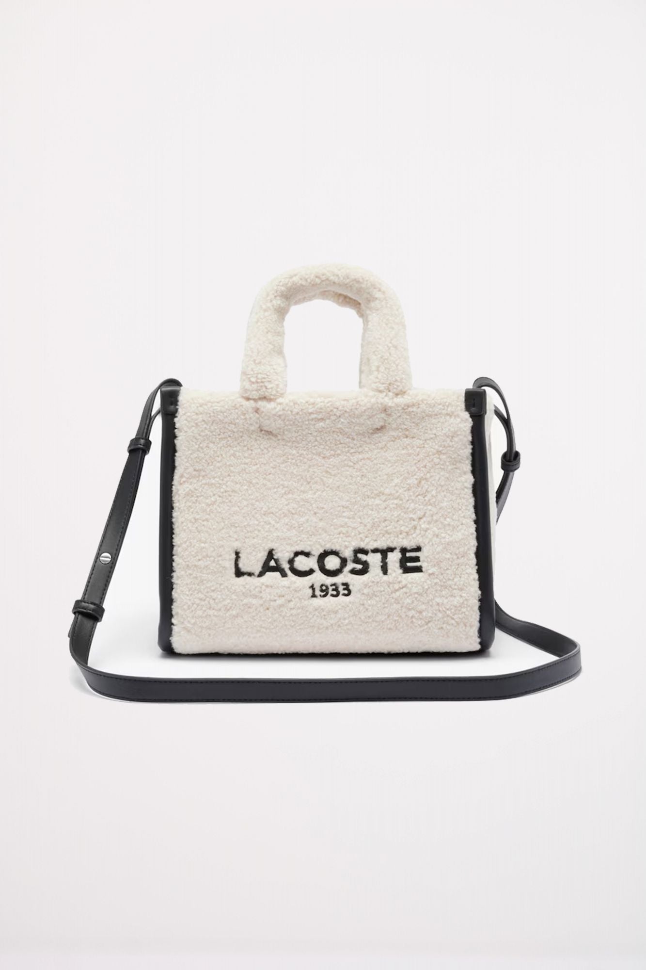 LACOSTE SMALL HERITAGE TOTE en color BLANCO (1)