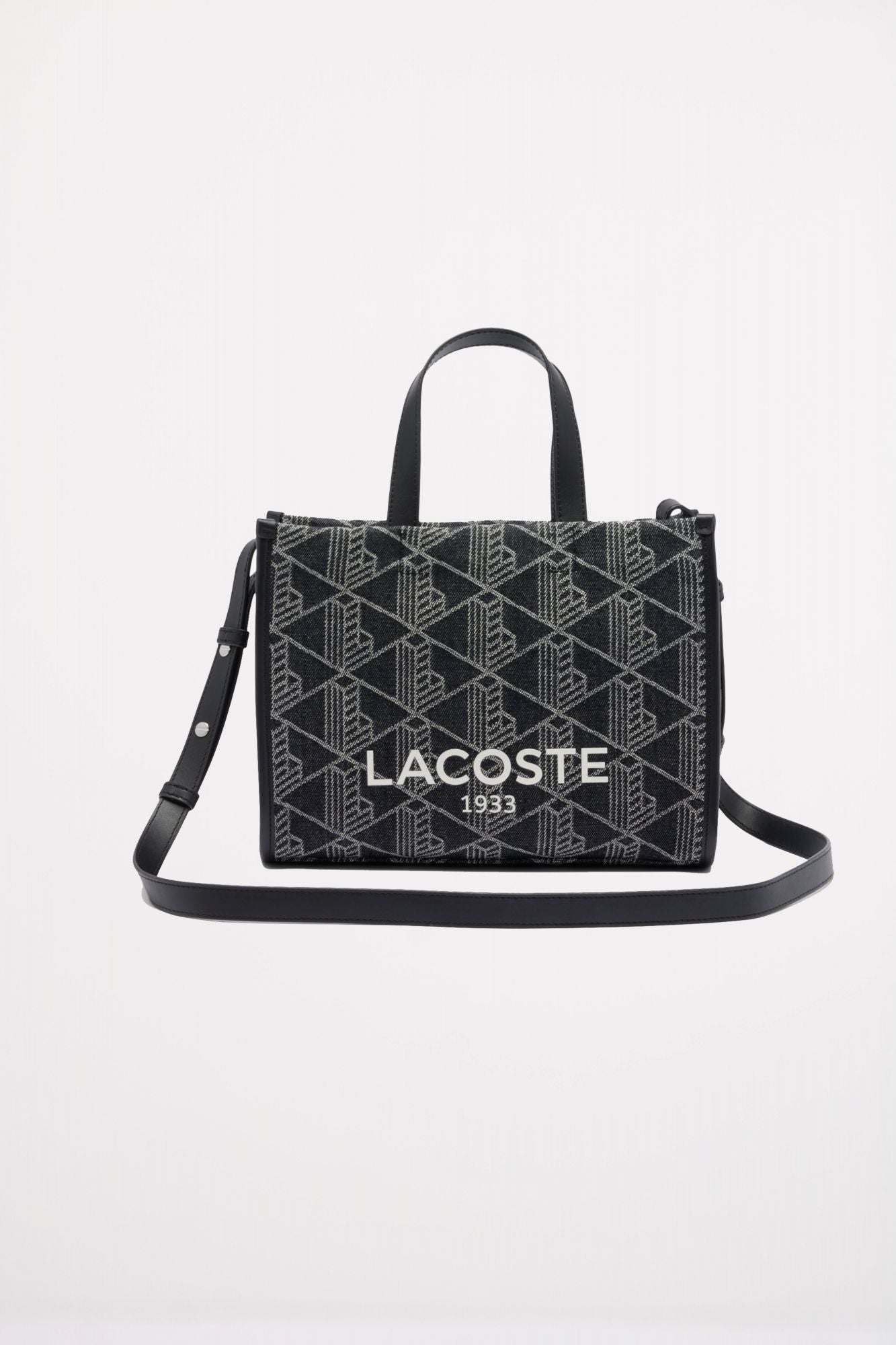 LACOSTE HERITAGE JACQUARD COTTON S en color NEGRO (1)